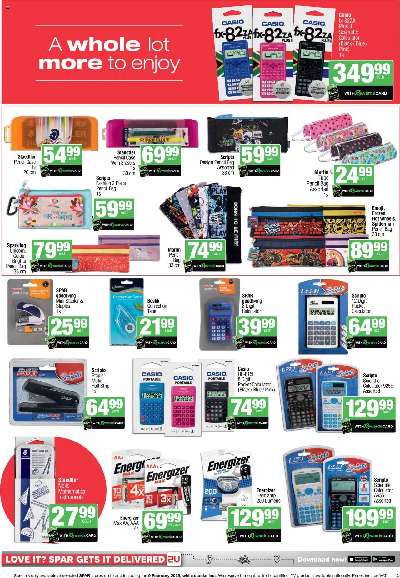 Spar Back to School from 18/11/2024 - 09/02/2025/2025 > Promotions - page 5