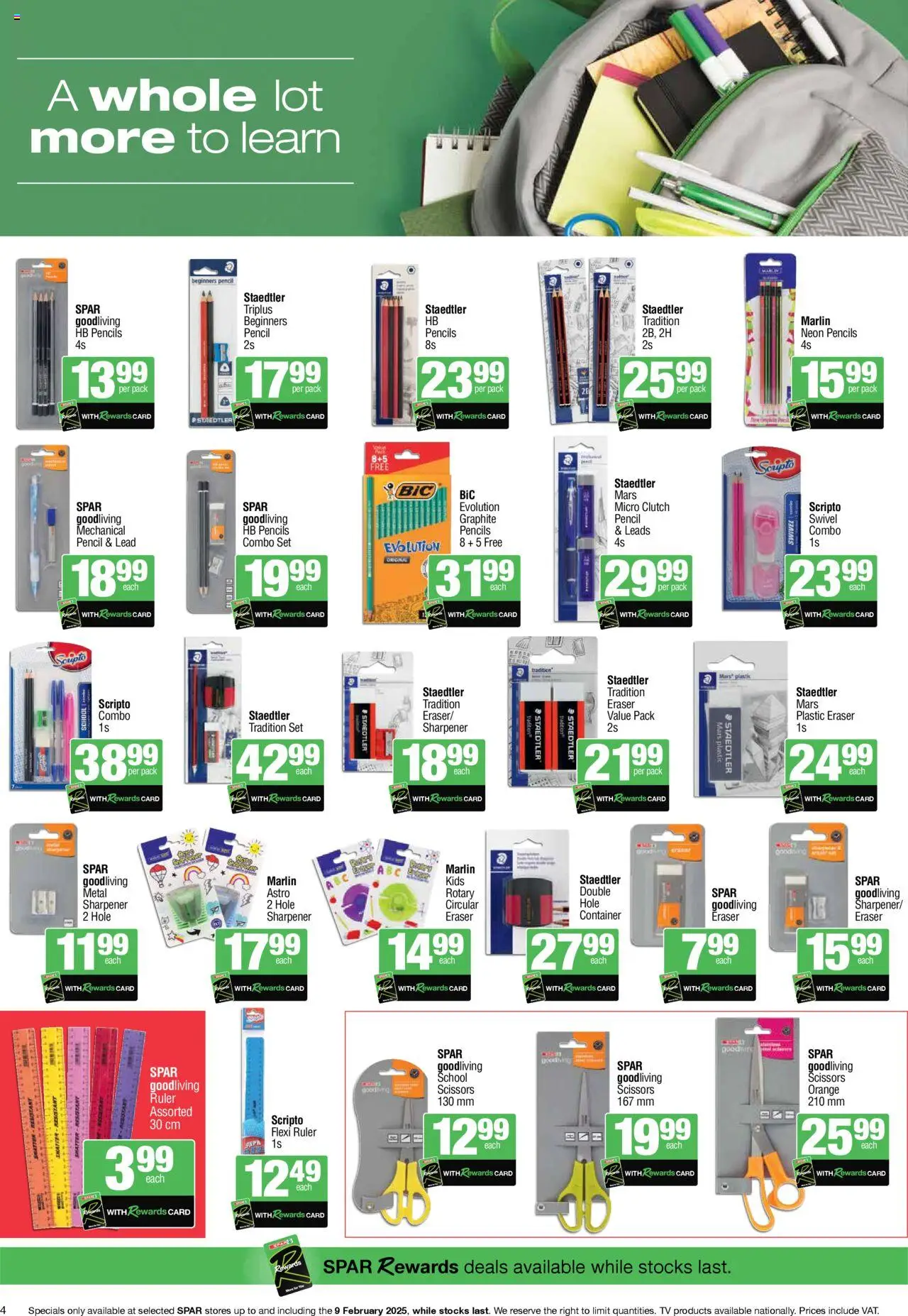 Spar Back to School from 18/11/2024 - 09/02/2025/2025 > Promotions - page 4