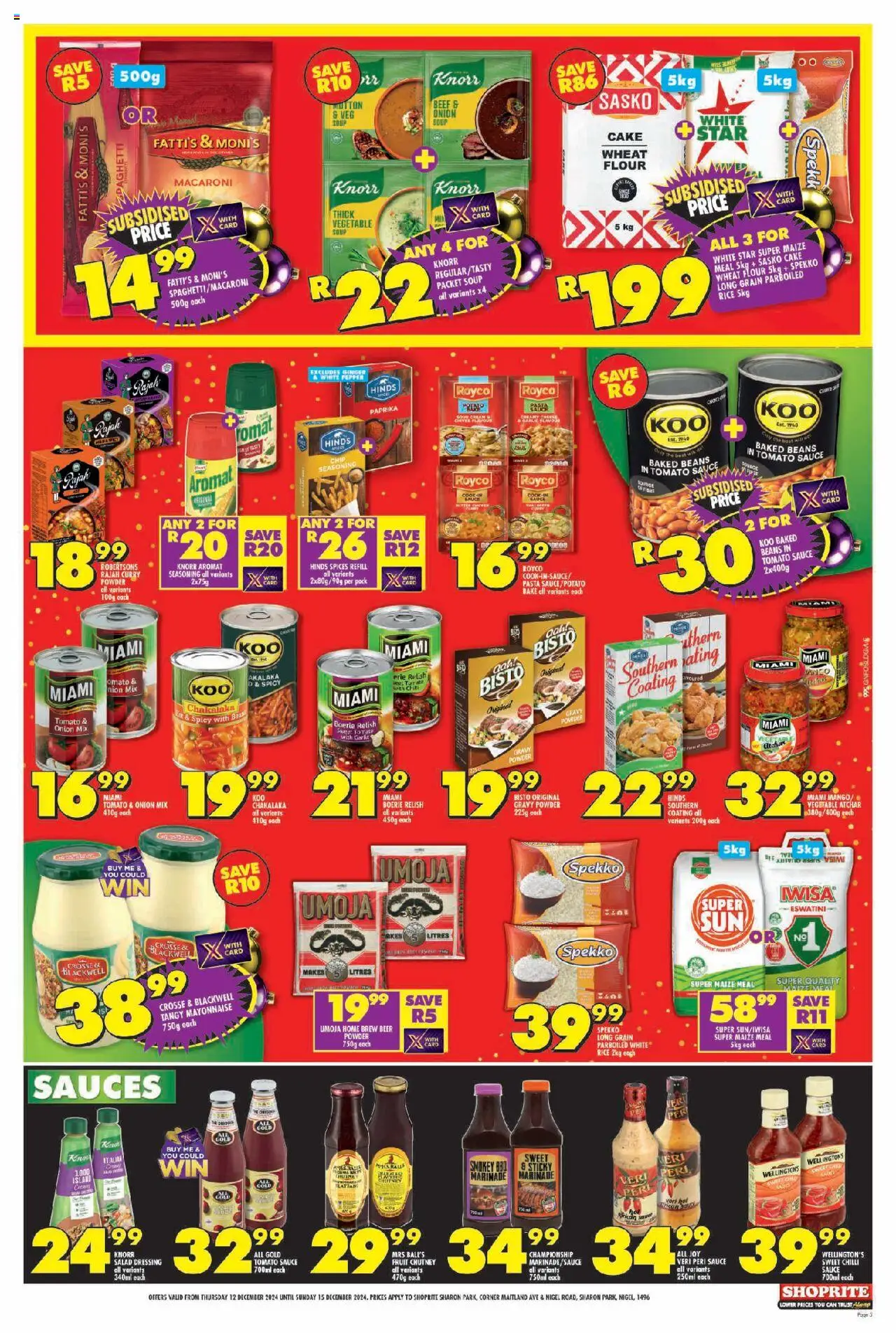 Shoprite Gauteng - Festive Grand Opening Sharon Park 12/12 - 25/12/2024 >> Catalogue - page 5