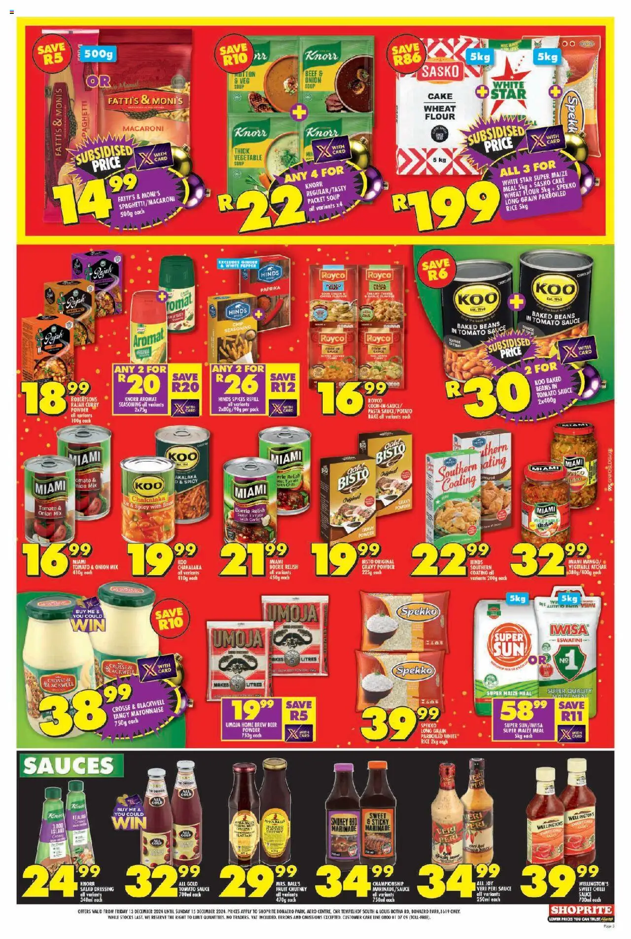 Shoprite Gauteng - Festive Grand Opening Bonaero Park 13/12 - 15/12/2024 >> Catalogue - page 5