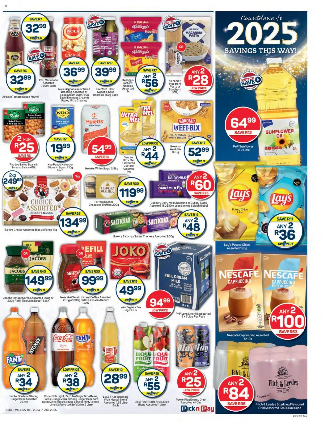 Pick n Pay New Year Specials from 27/12/2024 - 01/01/2025/2024 > Promotions - page 3