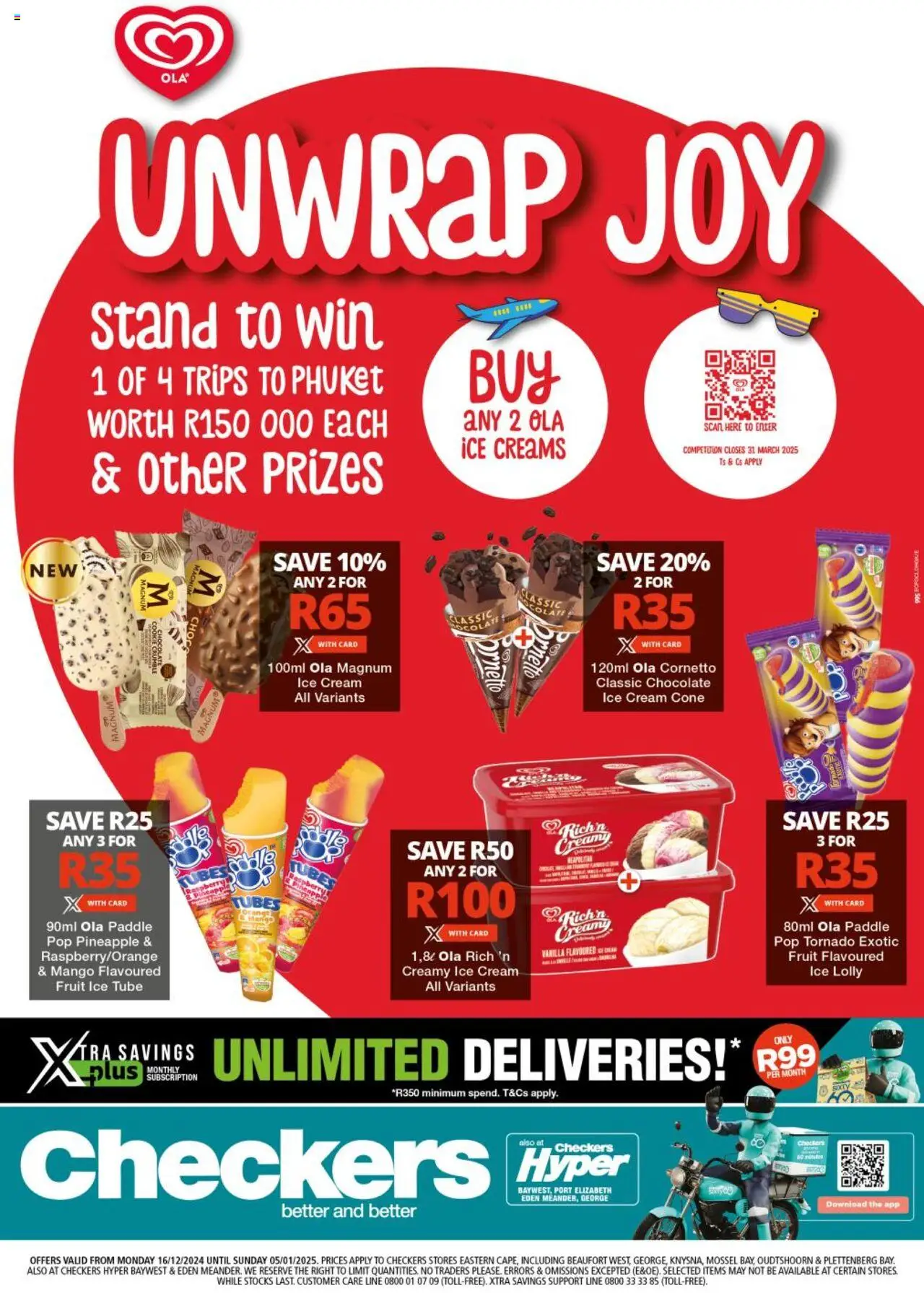 Checkers Eastern Cape - Ola Promotion 16/12/2024 - 05/01/2025/2024