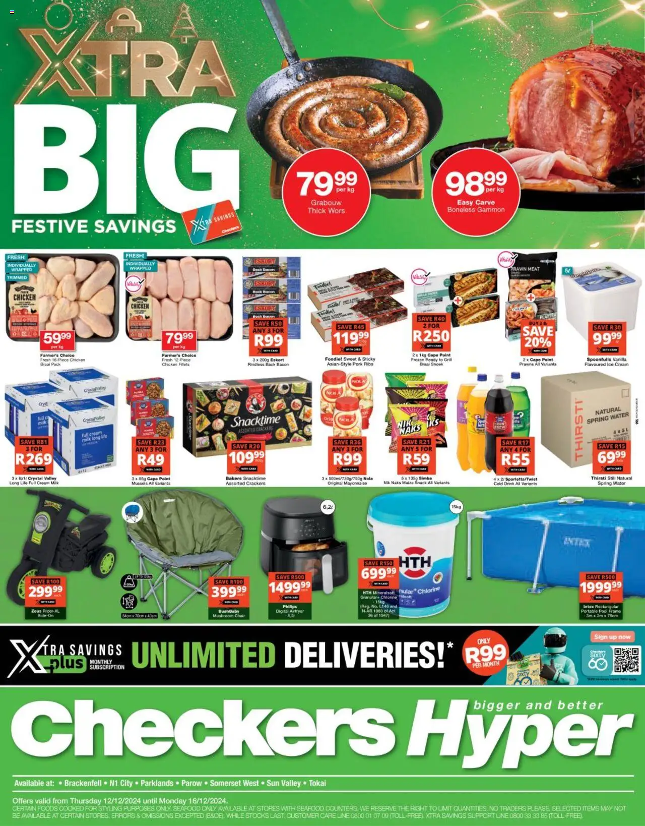 Checkers Western Cape - Hyper Festive Savings 12/12 - 16/12/2024