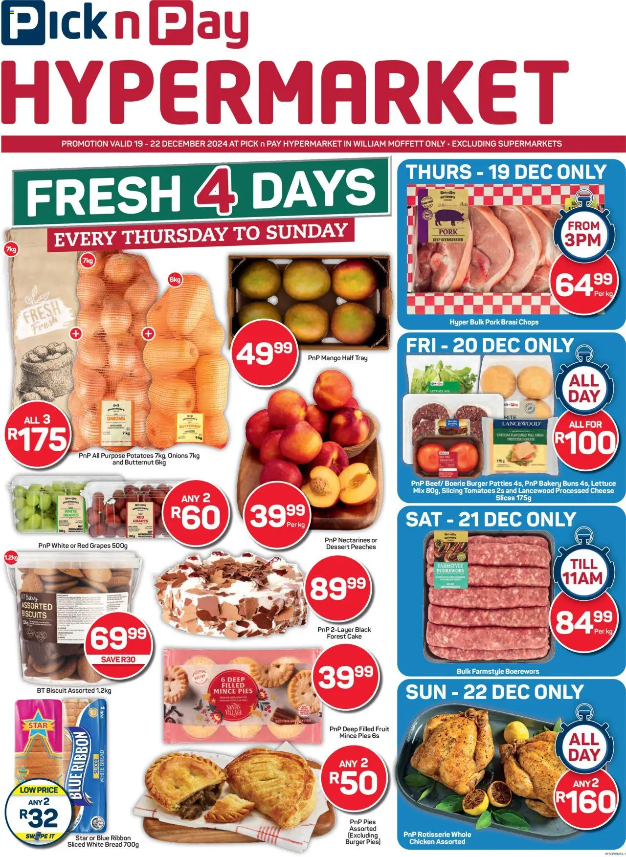 Pick n Pay Eastern Cape - Hyper Fresh Specials from 19/12 - 22/12/2024