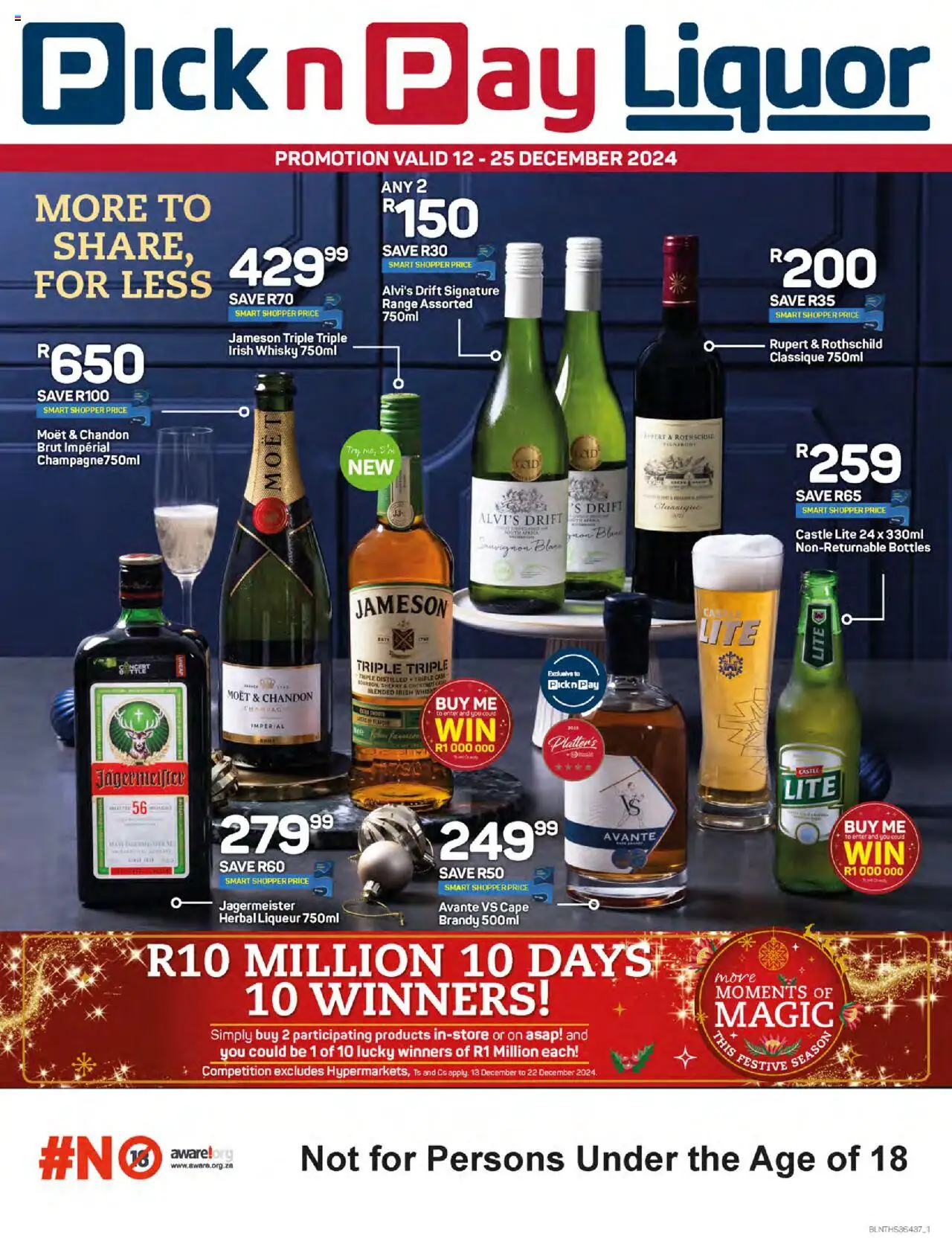 Pick n Pay Liquor Specials from 12/12 - 25/12/2024