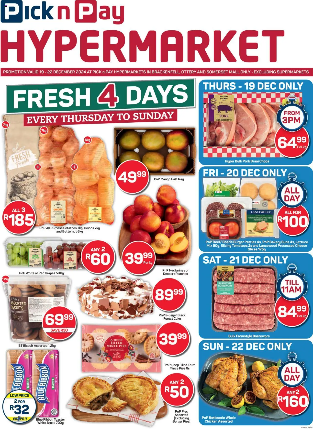 Pick n Pay Western Cape - Hyper Fresh Specials from 19/12 - 22/12/2024