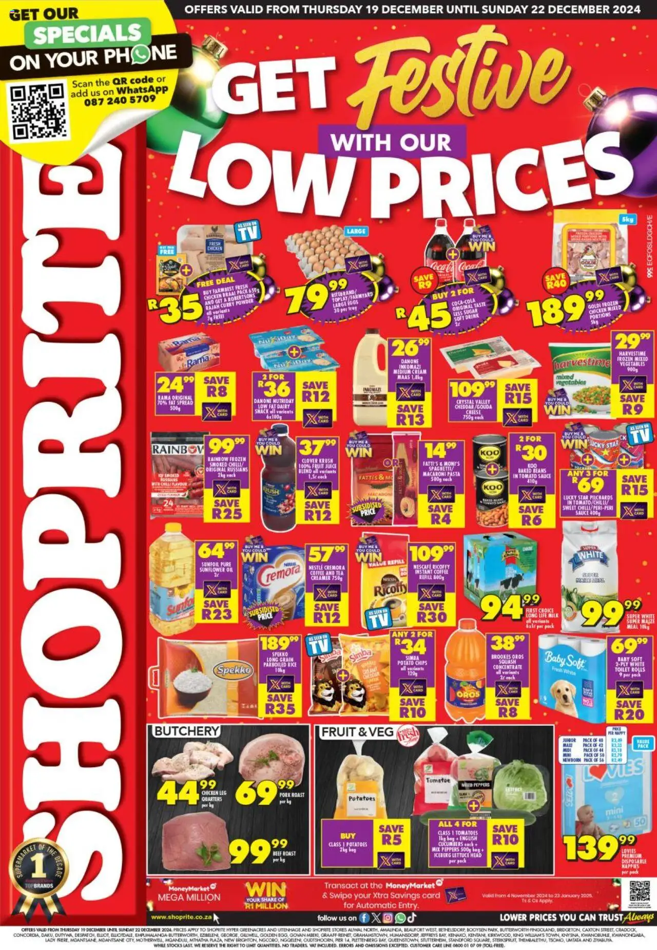 Shoprite Eastern Cape - Festive Low Prices 19/12 - 22/12/2024