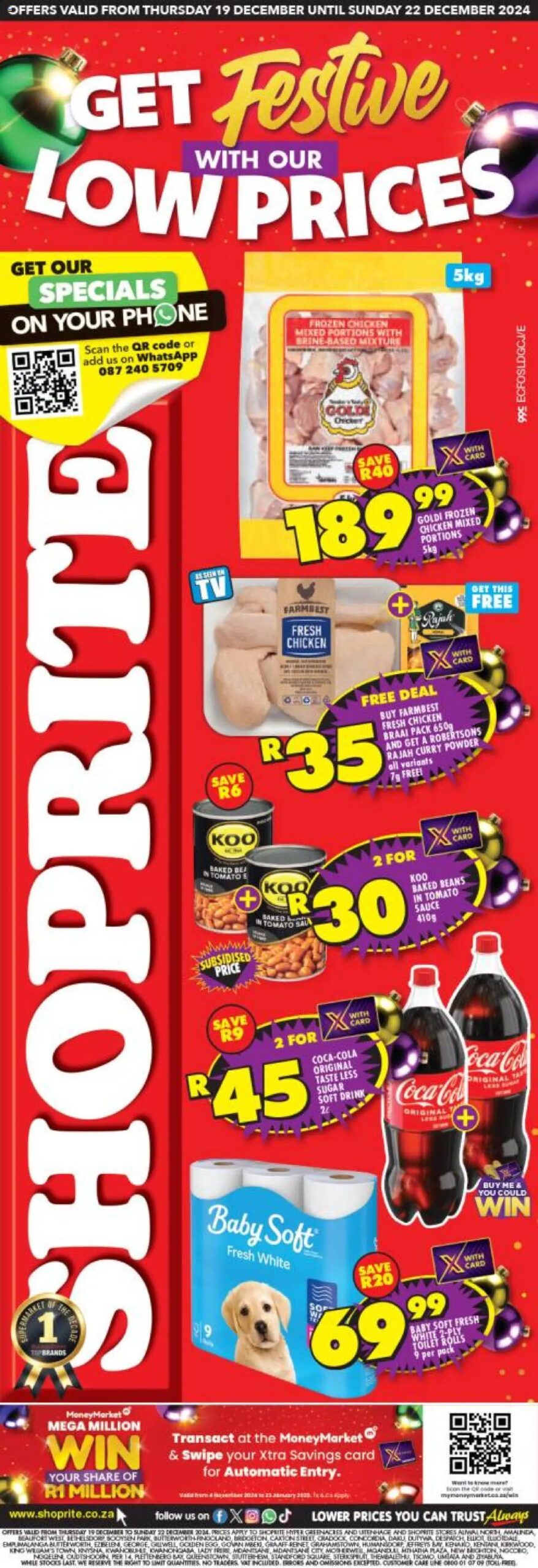 Shoprite Eastern Cape - Festive Prices 19/12 - 22/12/2024