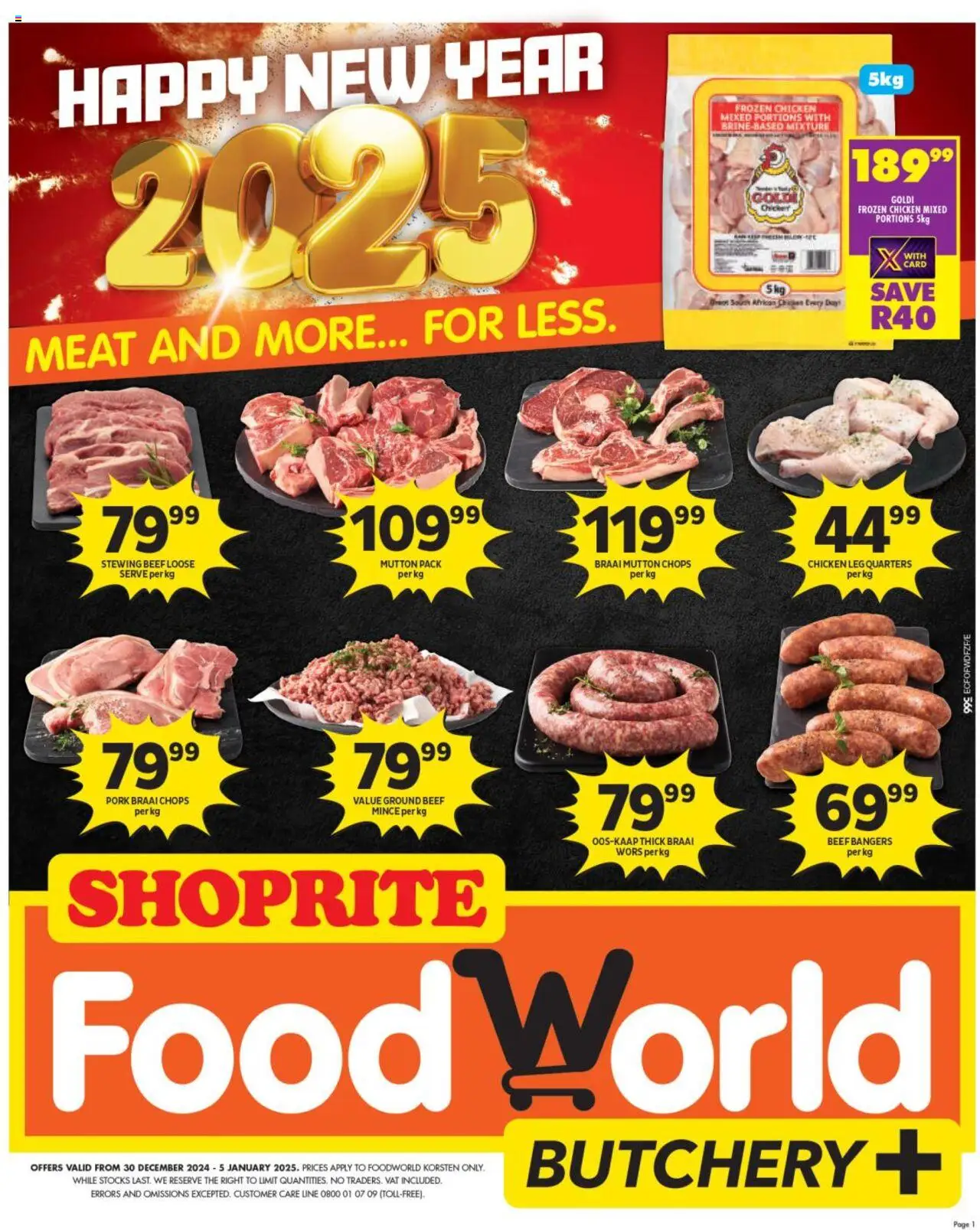 Shoprite Eastern Cape - New Year Deals Korsten 30/12/2024 - 05/01/2025/2024