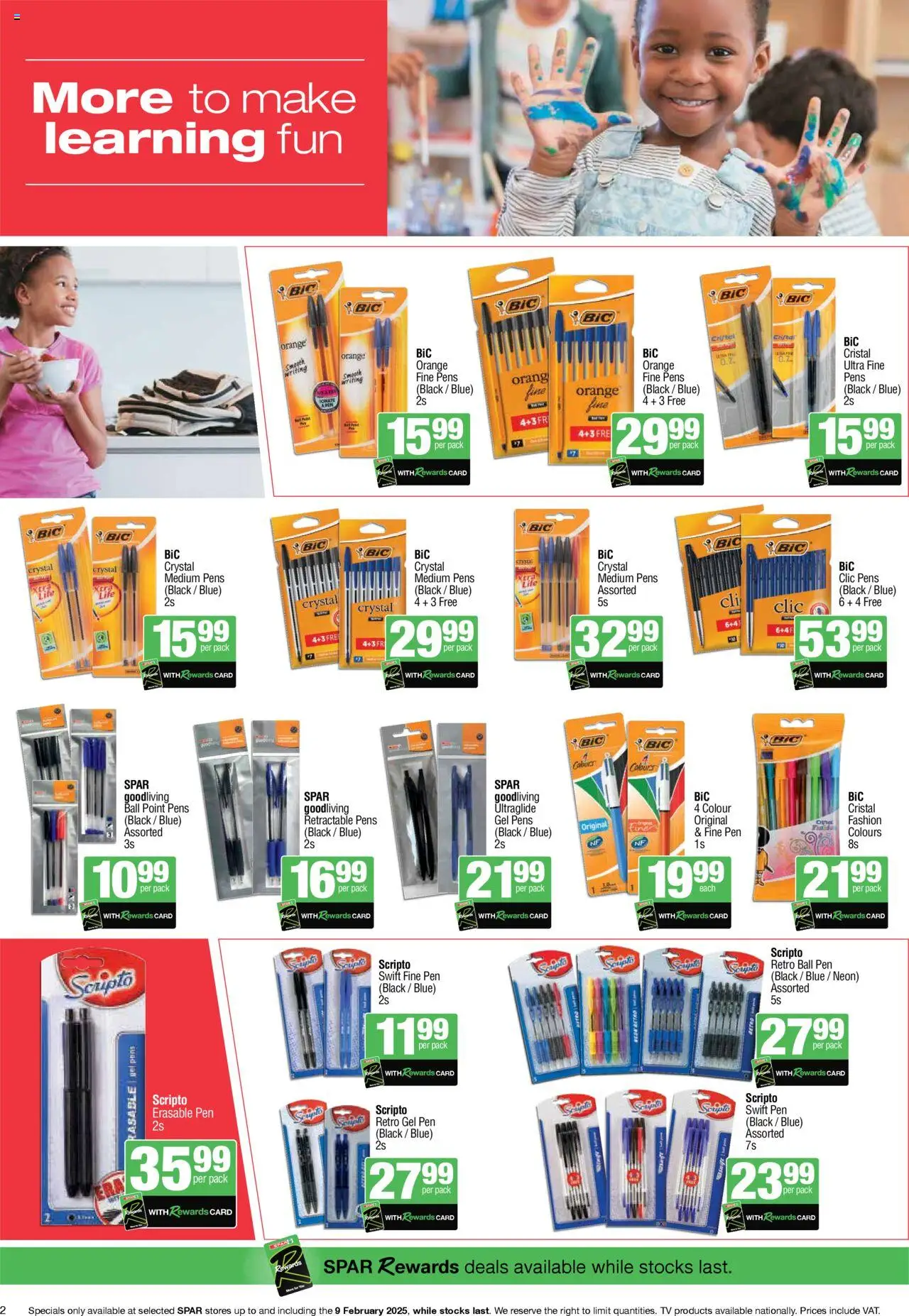 Spar Back to School from 18/11/2024 - 09/02/2025/2025 > Promotions - page 2