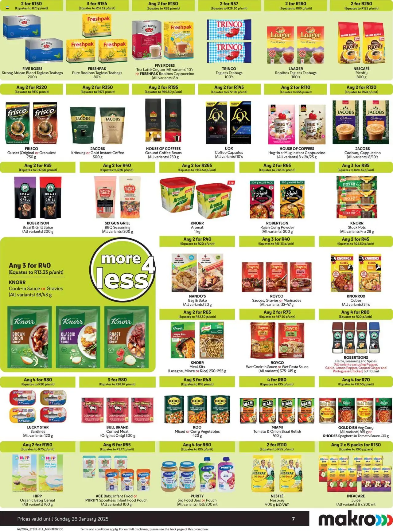 Makro More 4 Less from 18/11/2024 - 26/01/2025/2025 > Promotions - page 7