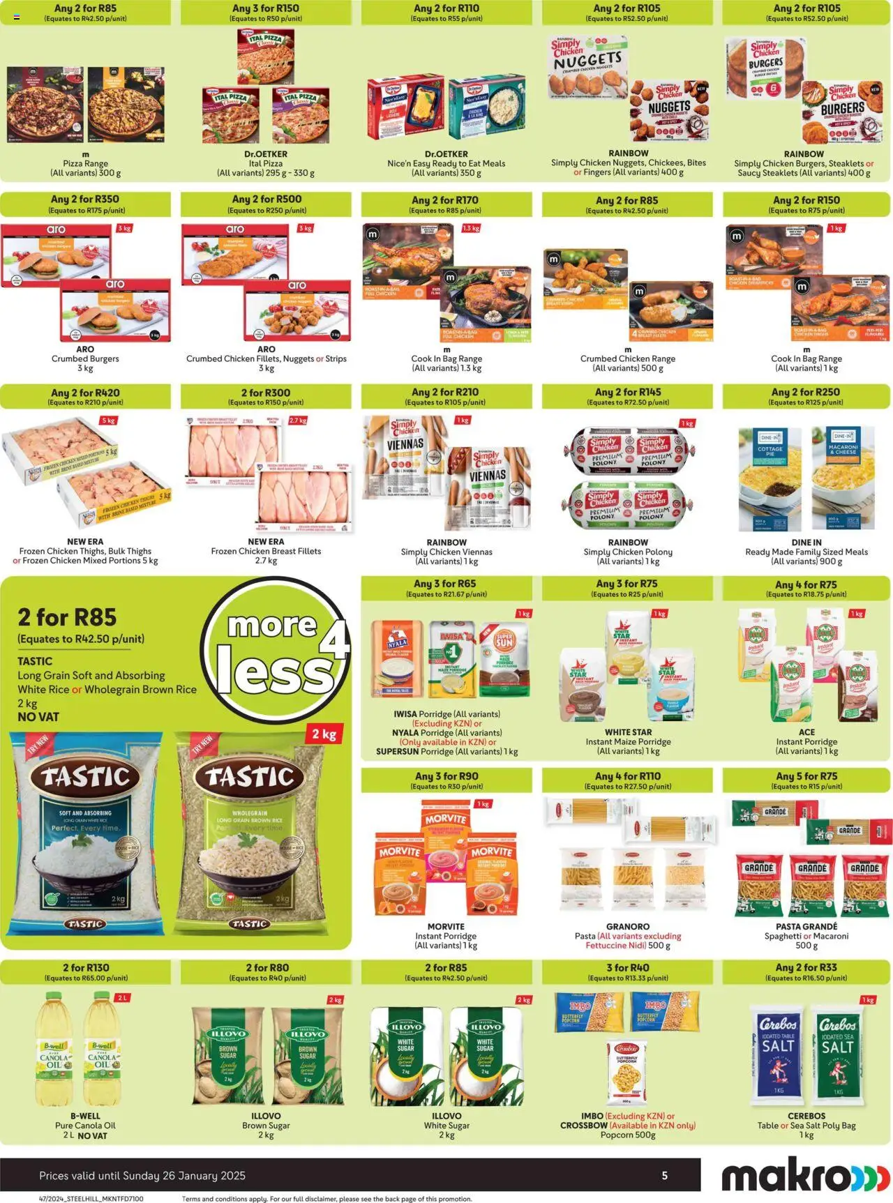 Makro More 4 Less from 18/11/2024 - 26/01/2025/2025 > Promotions - page 5