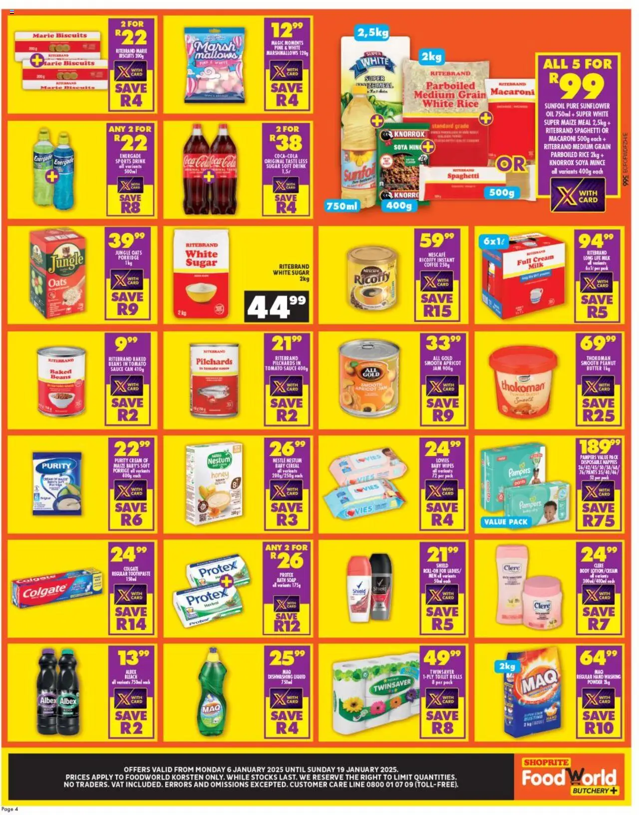 Shoprite Eastern Cape - Mid Month Leaflet Korsten 06/01 - 19/01/2025 >> Catalogue - page 4