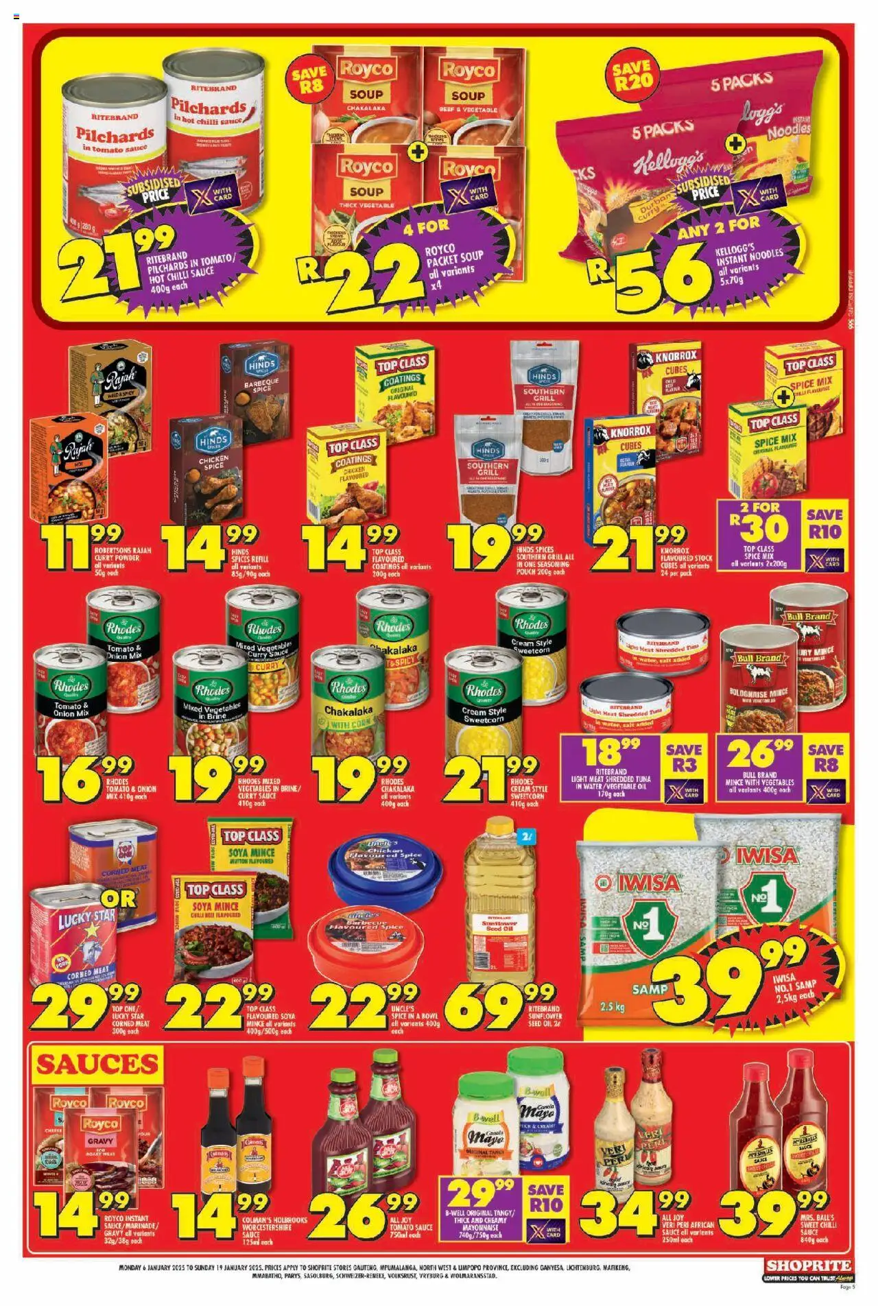 Shoprite Gauteng - Promise 06/01 - 19/01/2025 >> Catalogue - page 5