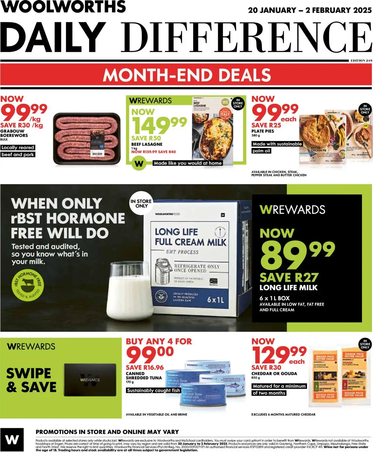 Woolworths Daily Difference - Gauteng from 20/01 - 02/02/2025 > Promotions - page 12