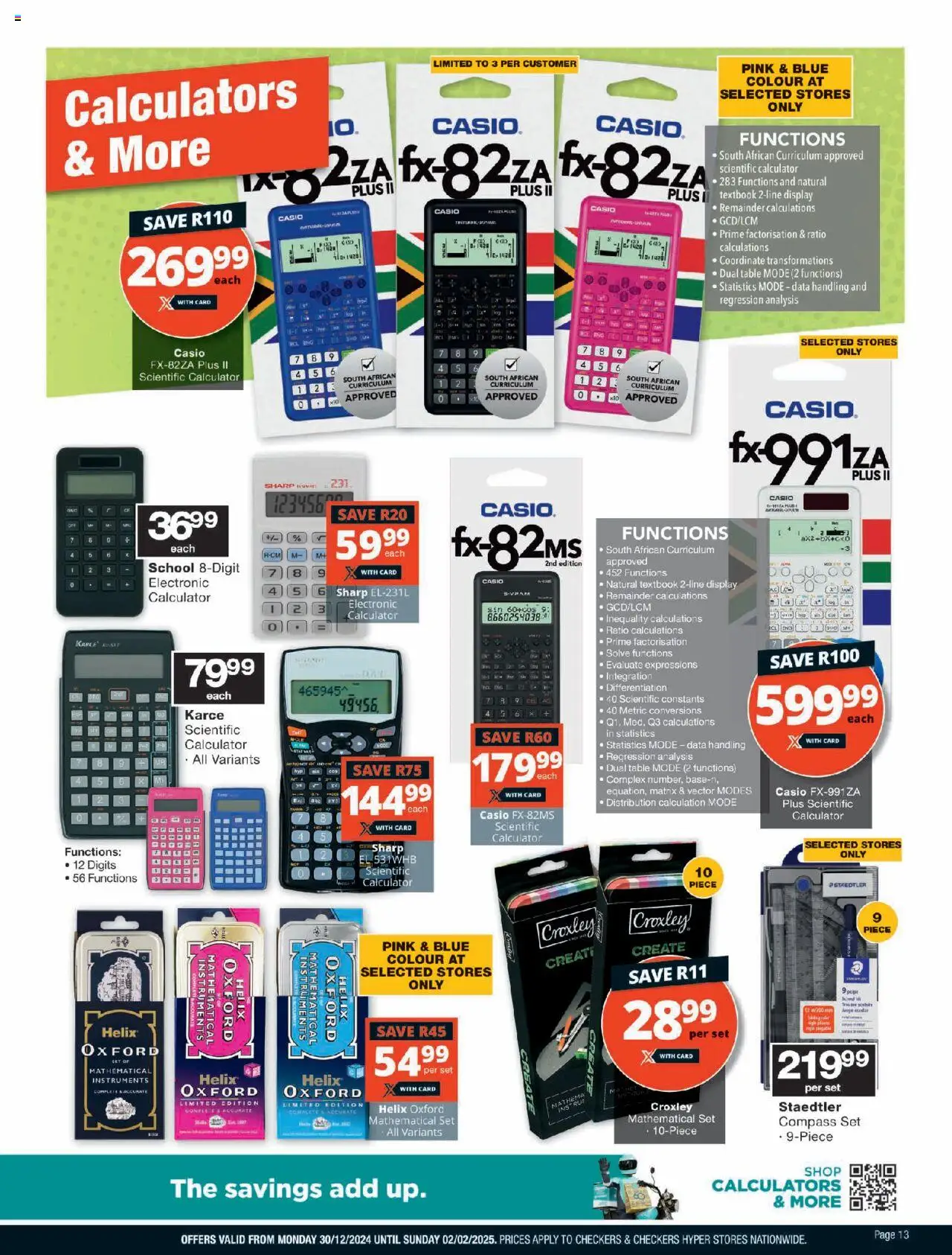 Checkers Back To School Promotion 30/12/2024 - 02/02/2025/2025 >> Catalogue - page 13