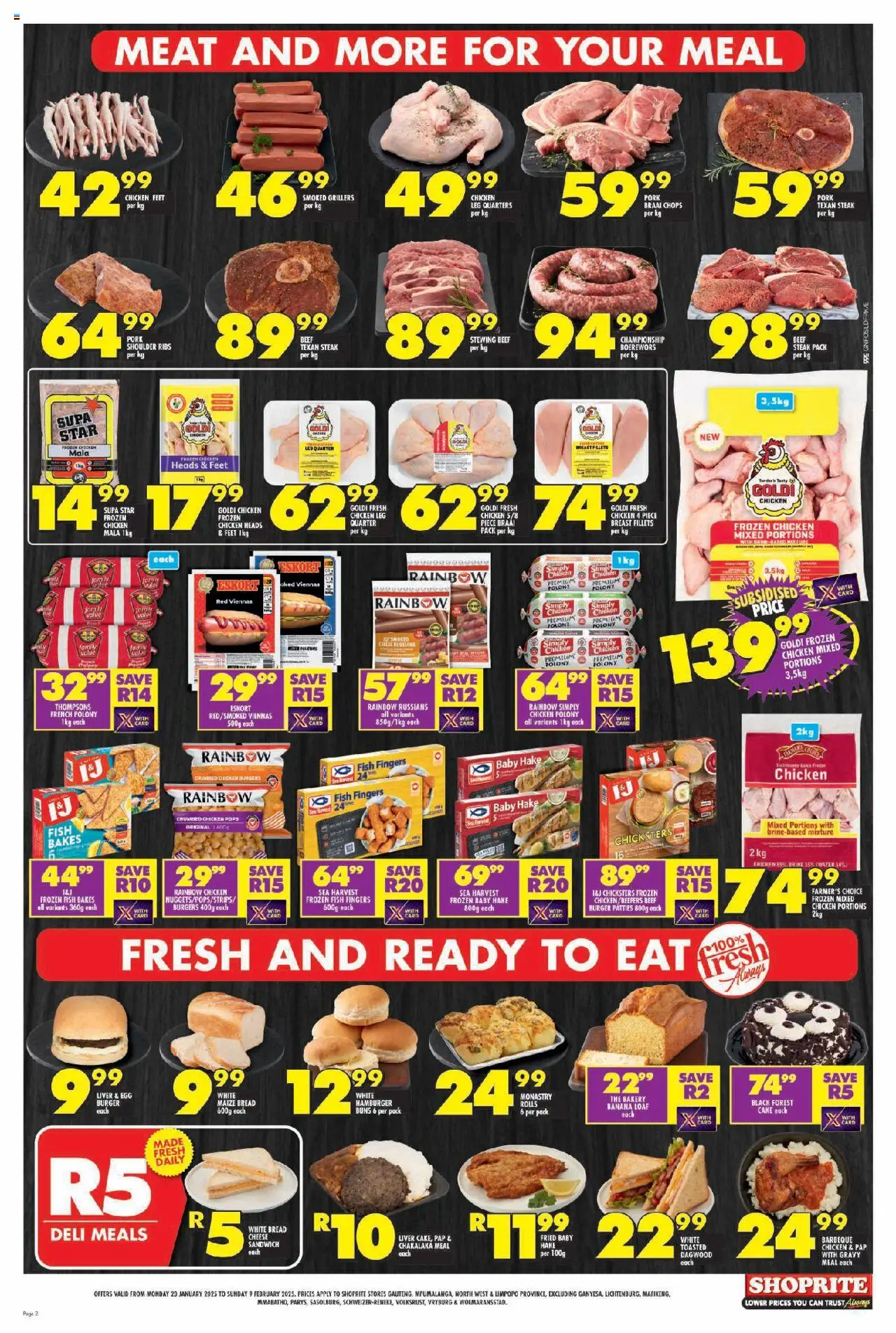 Shoprite Gauteng - Subsidy and Essentials Combo 20/01 - 09/02/2025 >> Catalogue - page 2