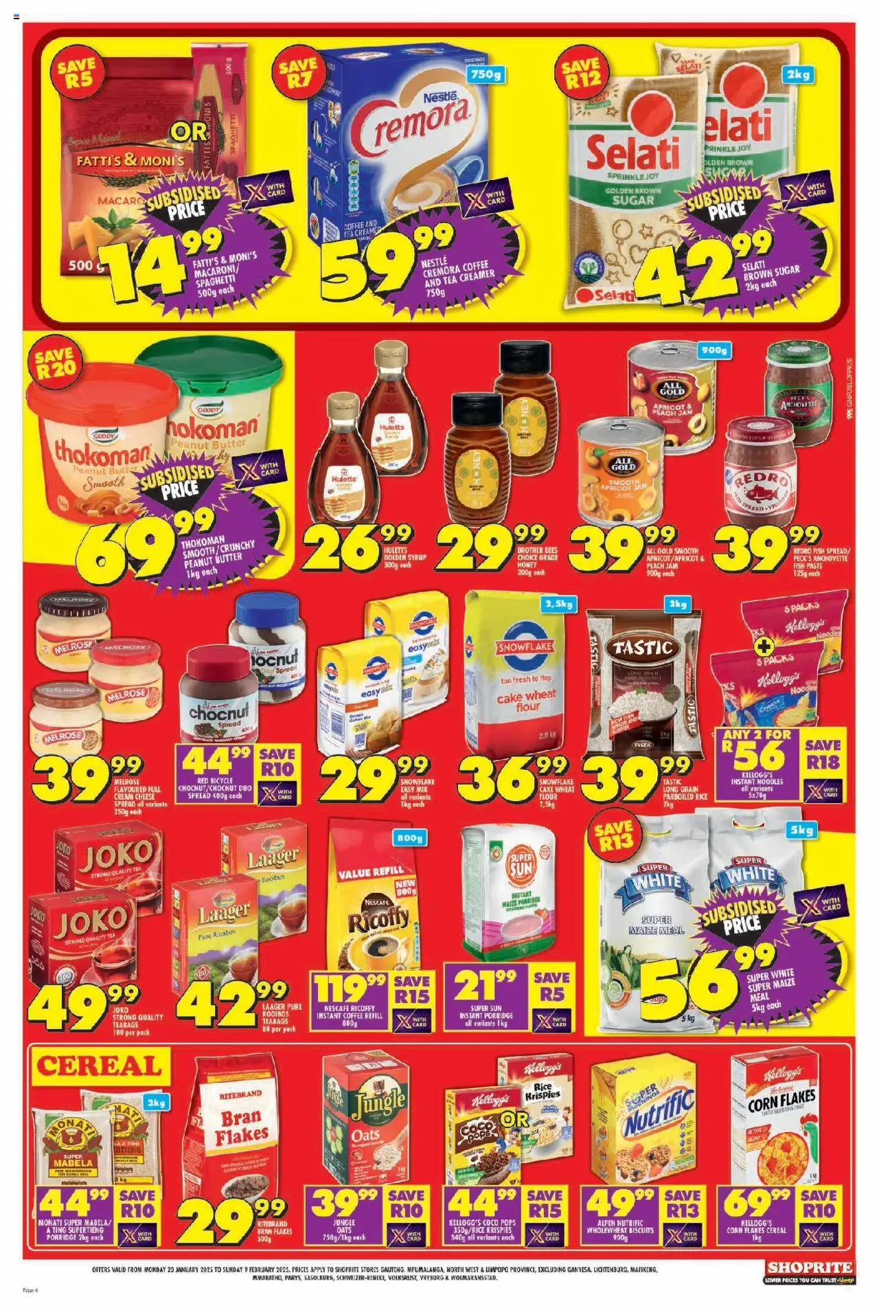 Shoprite Gauteng - Subsidy and Essentials Combo 20/01 - 09/02/2025 >> Catalogue - page 4