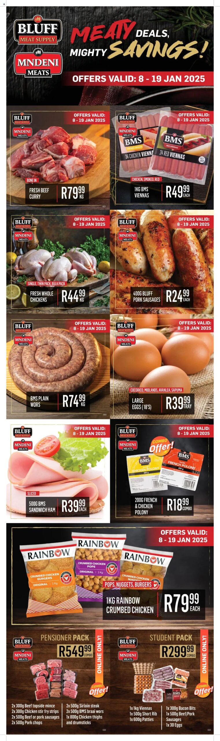 Bluff Meat Supply Meaty Deals, Mighty Savings! from 08/01 - 19/01/2025