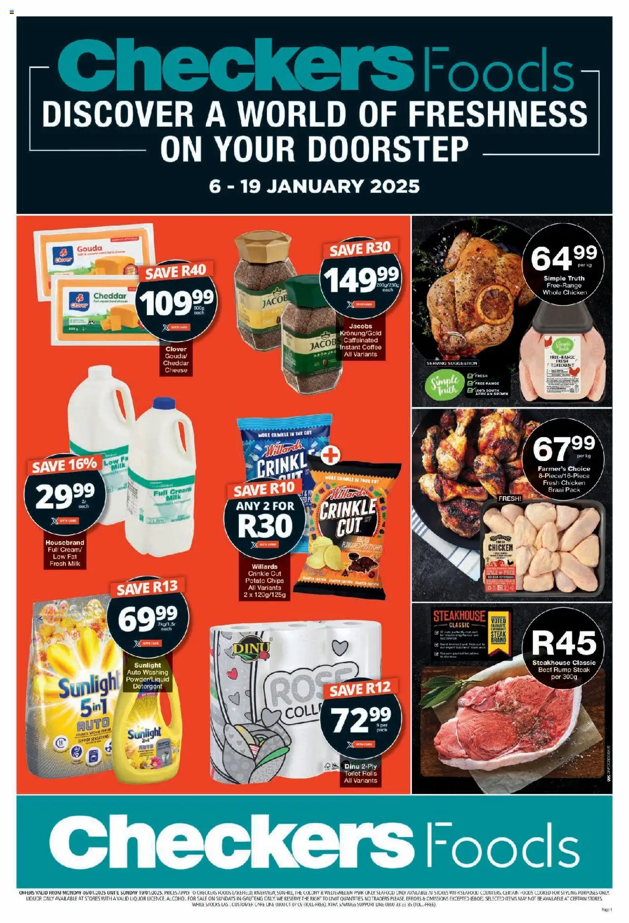 Checkers Gauteng - Foods January Mid-Month Promotion 06/01 - 19/01/2025