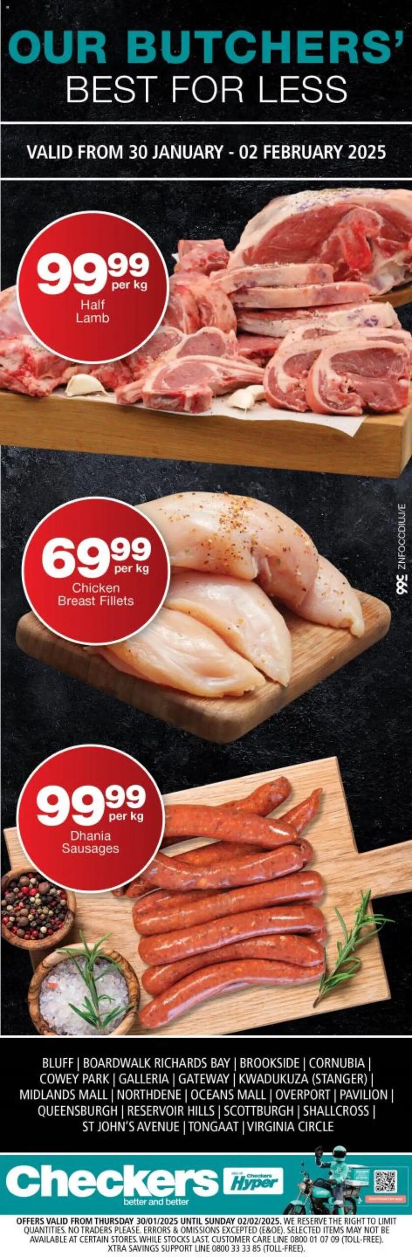 Checkers KwaZulu-Natal - Butchery Promotion 30/01 - 02/02/2025