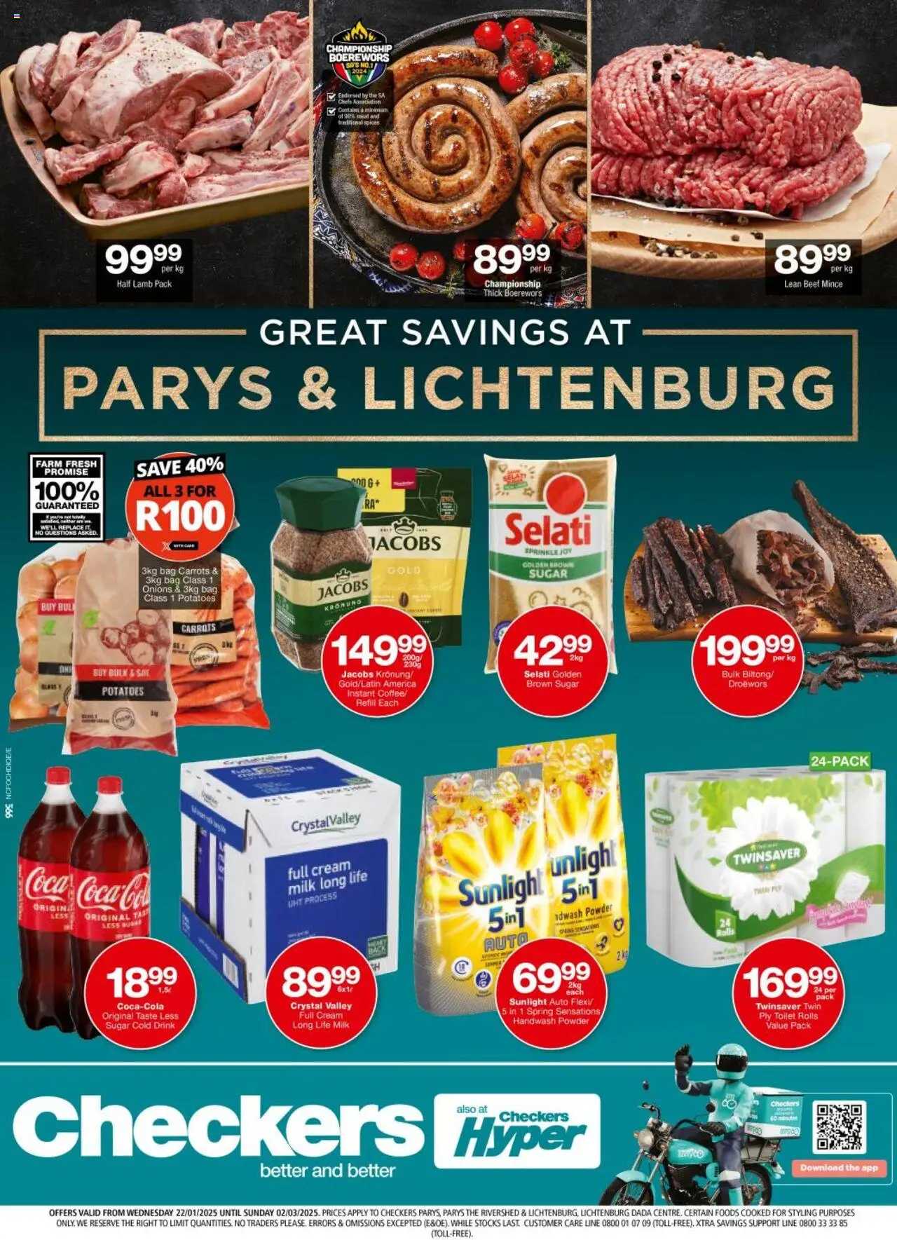 Checkers Northern Cape - Parys & Lichtenburg Xtra Savings 22/01 - 03/03/2025