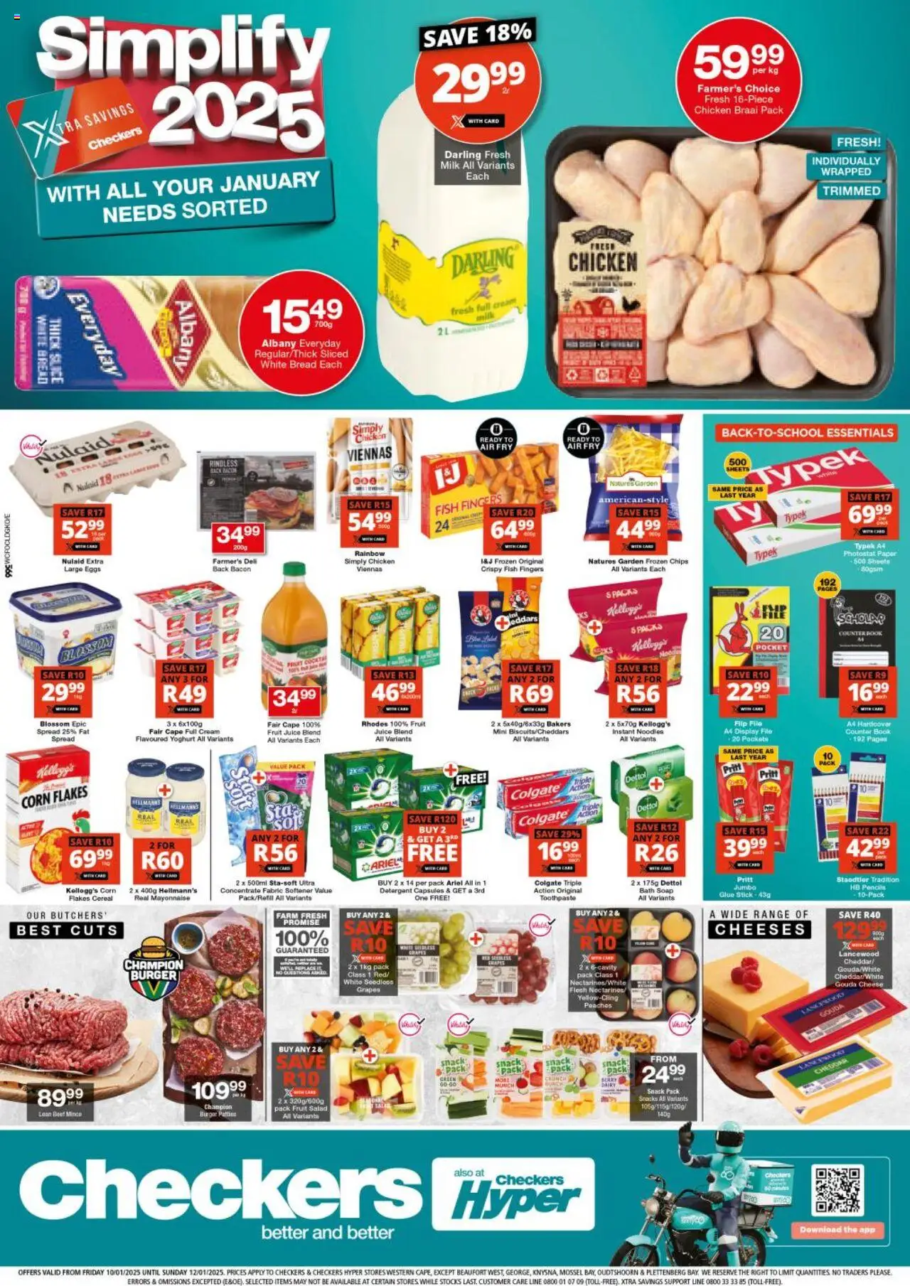 Checkers Western Cape - Xtra Savings 10/01 - 12/01/2025