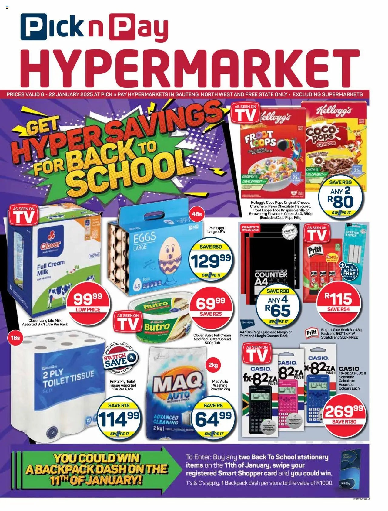 Pick n Pay Hyper Back to School Specials from 06/01 - 22/01/2025