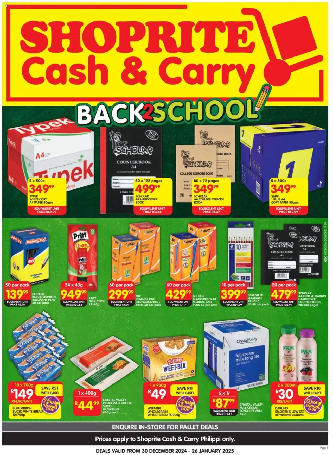 Shoprite Western Cape - Cash & Carry Back To School Philippi 30/12/2024 - 26/01/2025/2025