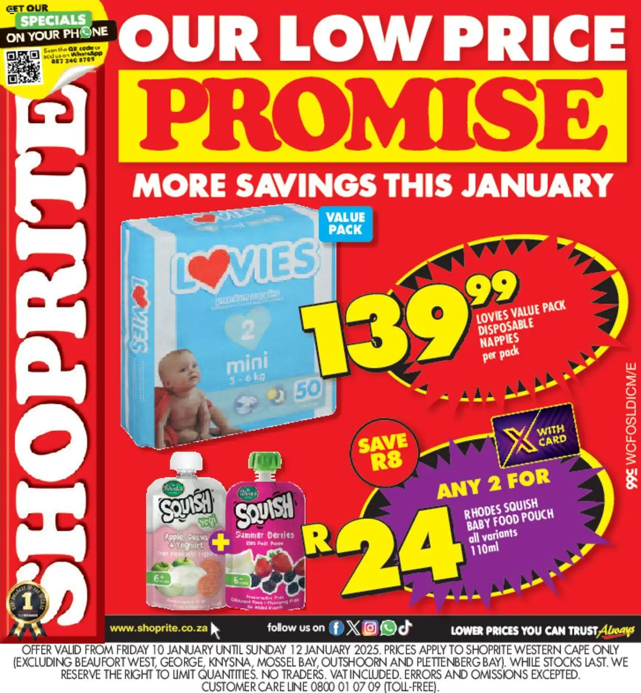 Shoprite Western Cape - Promise 10/01 - 12/01/2025