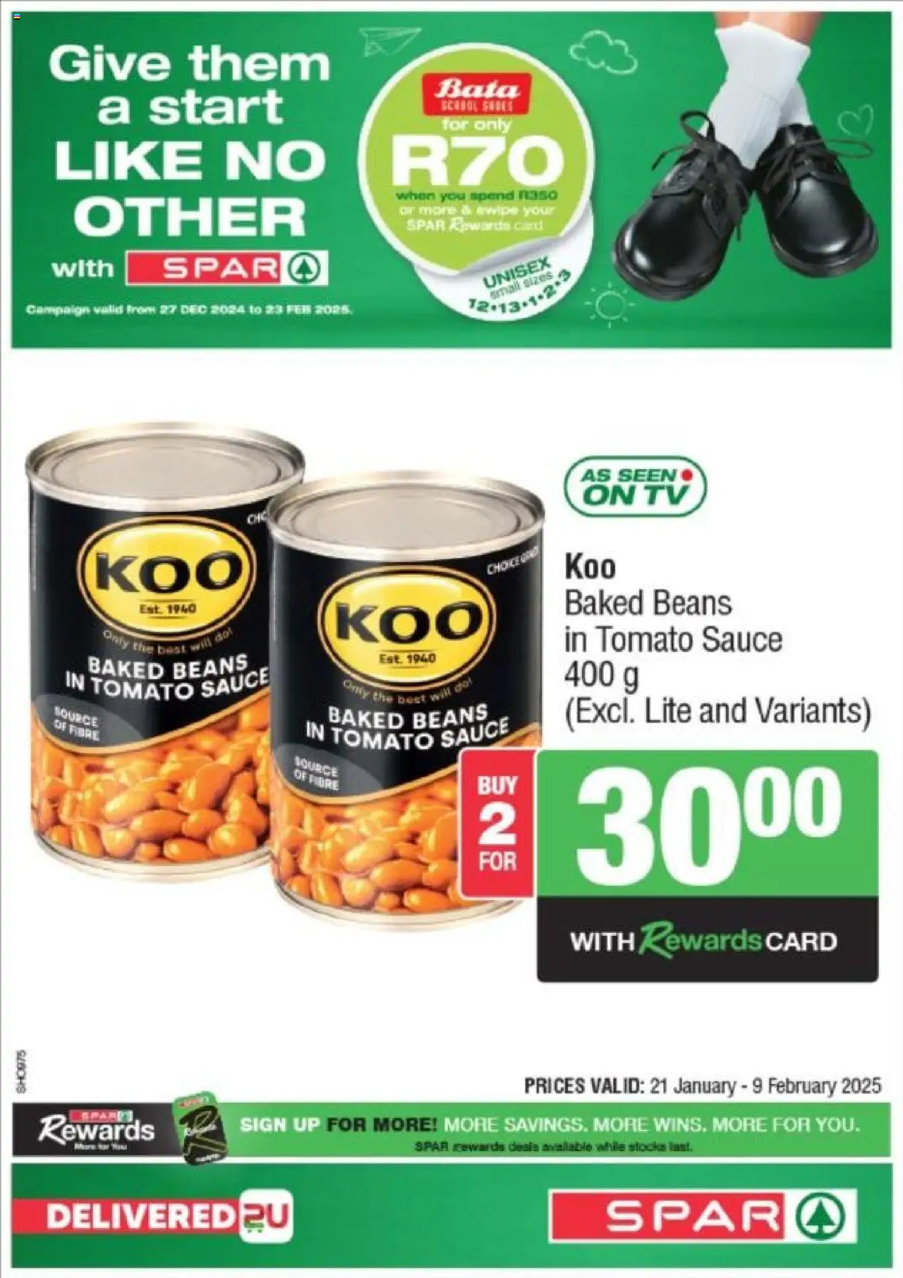 Spar Specials from 21/01 - 09/02/2025