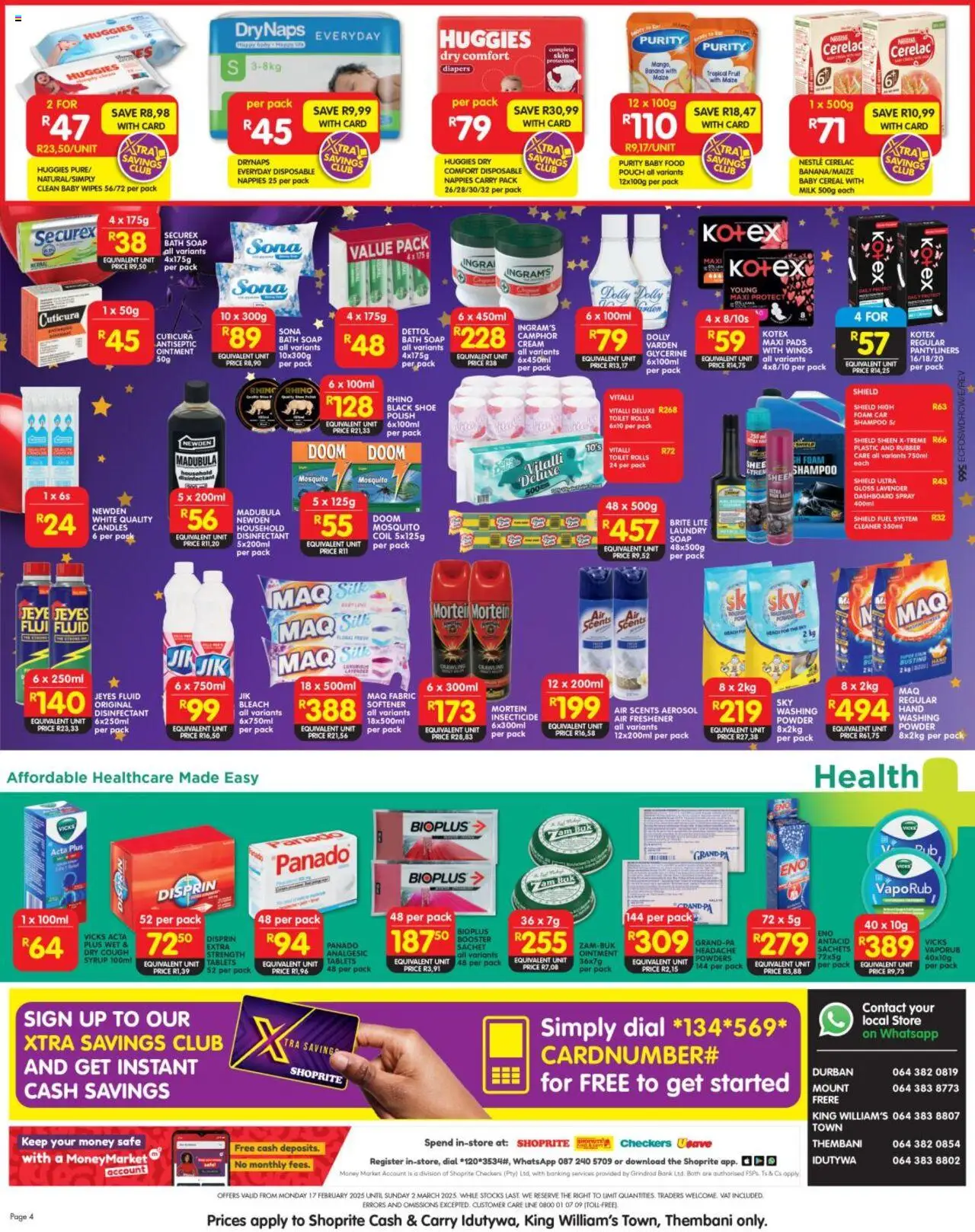 Shoprite Eastern Cape - Cash & Carry Birthday Savings 17/02 - 02/03/2025 >> Catalogue - page 4