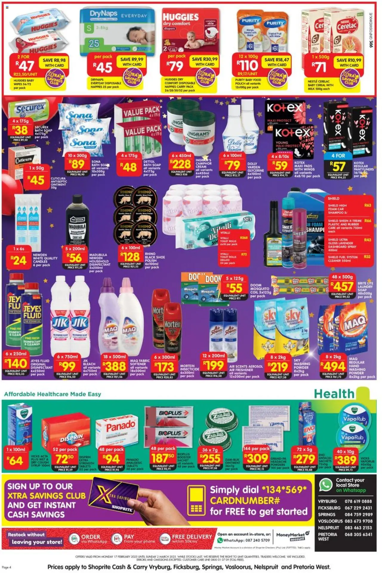 Shoprite Gauteng - Cash & Carry Birthday Savings 17/02 - 02/03/2025 >> Catalogue - page 4