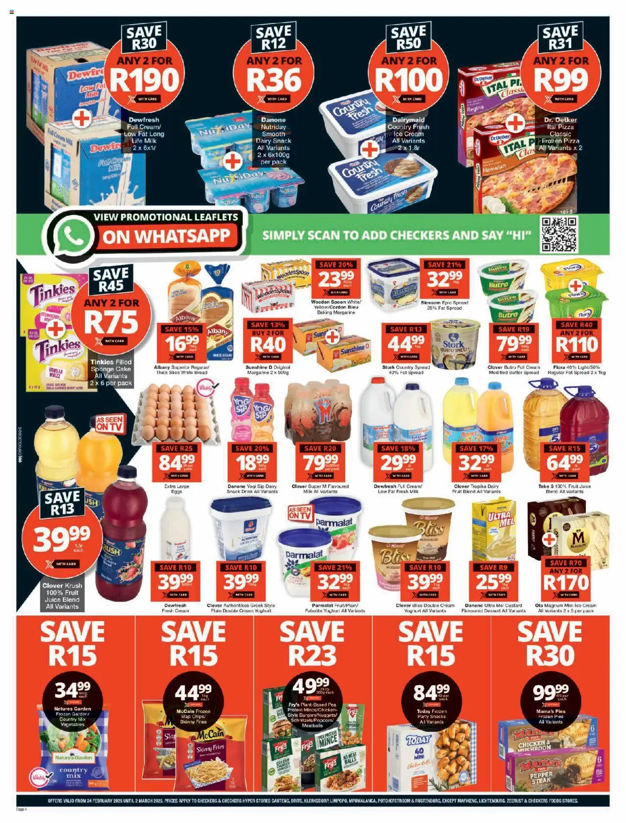 Checkers Gauteng - Xtra Savings Xtravaganza Promotion Week 3 24/02 - 02/03/2025 >> Catalogue - page 4
