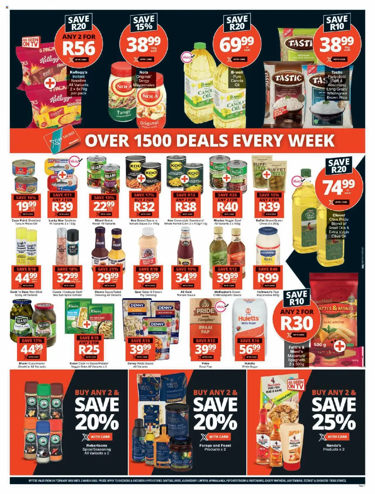 Checkers Gauteng - Xtra Savings Xtravaganza Promotion Week 3 24/02 - 02/03/2025 >> Catalogue - page 7