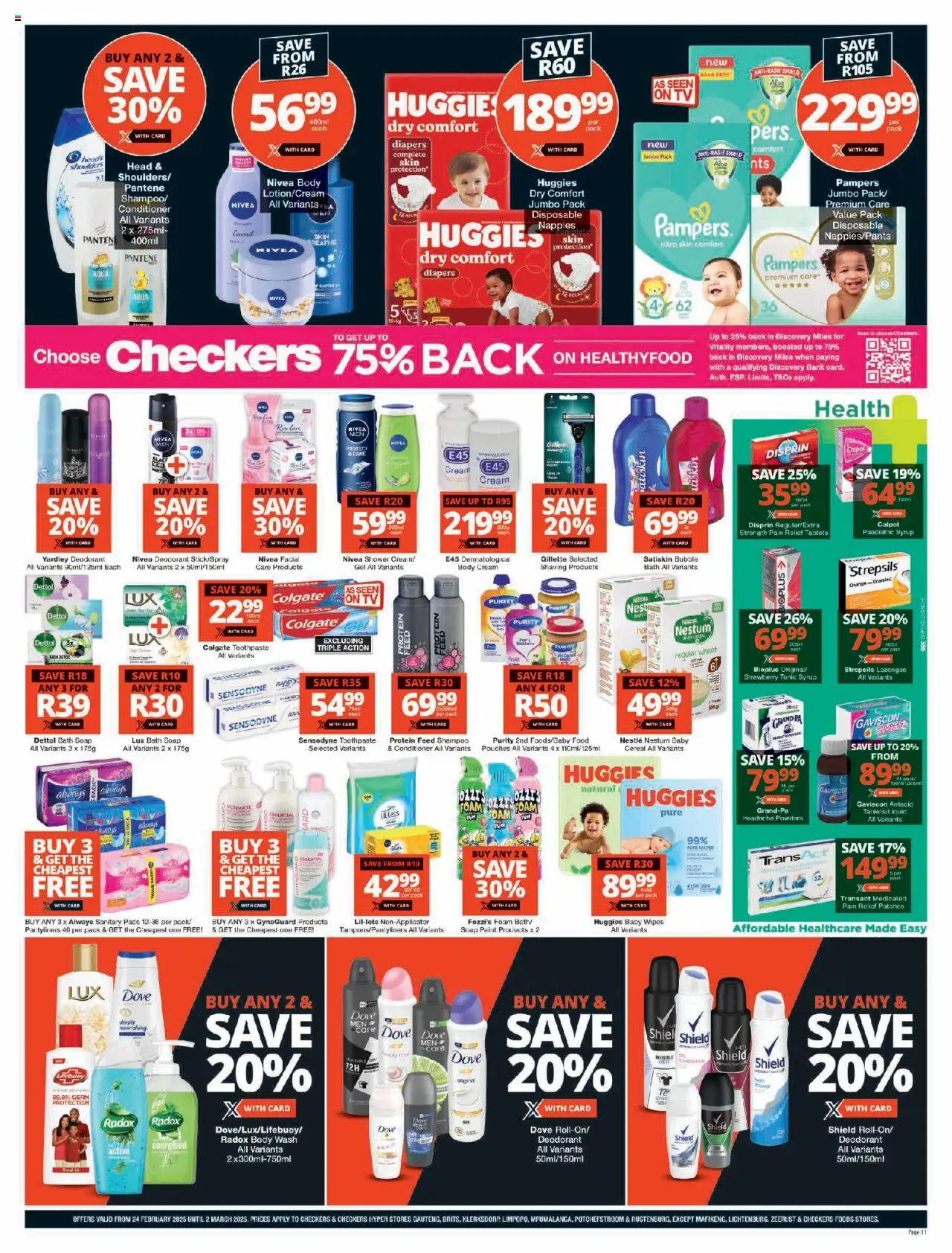 Checkers Gauteng - Xtra Savings Xtravaganza Promotion Week 3 24/02 - 02/03/2025 >> Catalogue - page 11