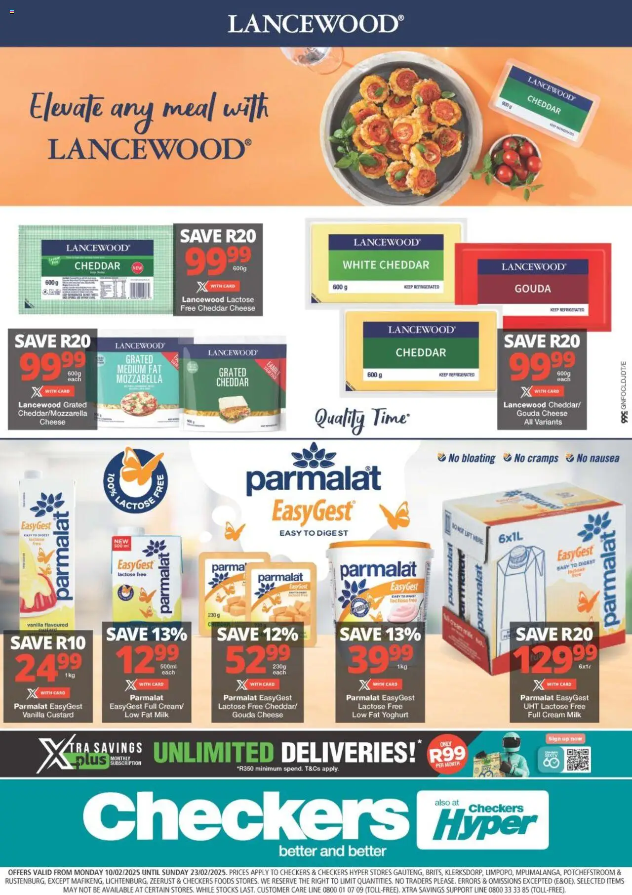 Checkers Gauteng - Lancewood & Parmalat Promotion 10/02 - 23/02/2025