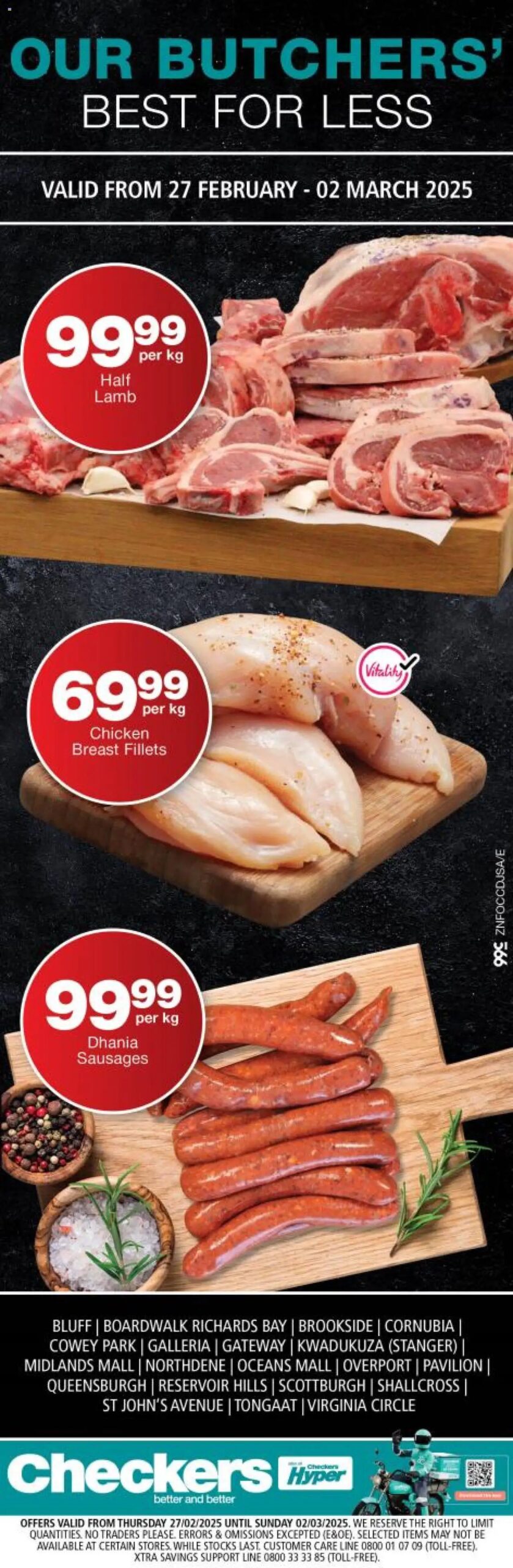 Checkers KwaZulu-Natal - Butchery Promotion 27/02 - 02/03/2025