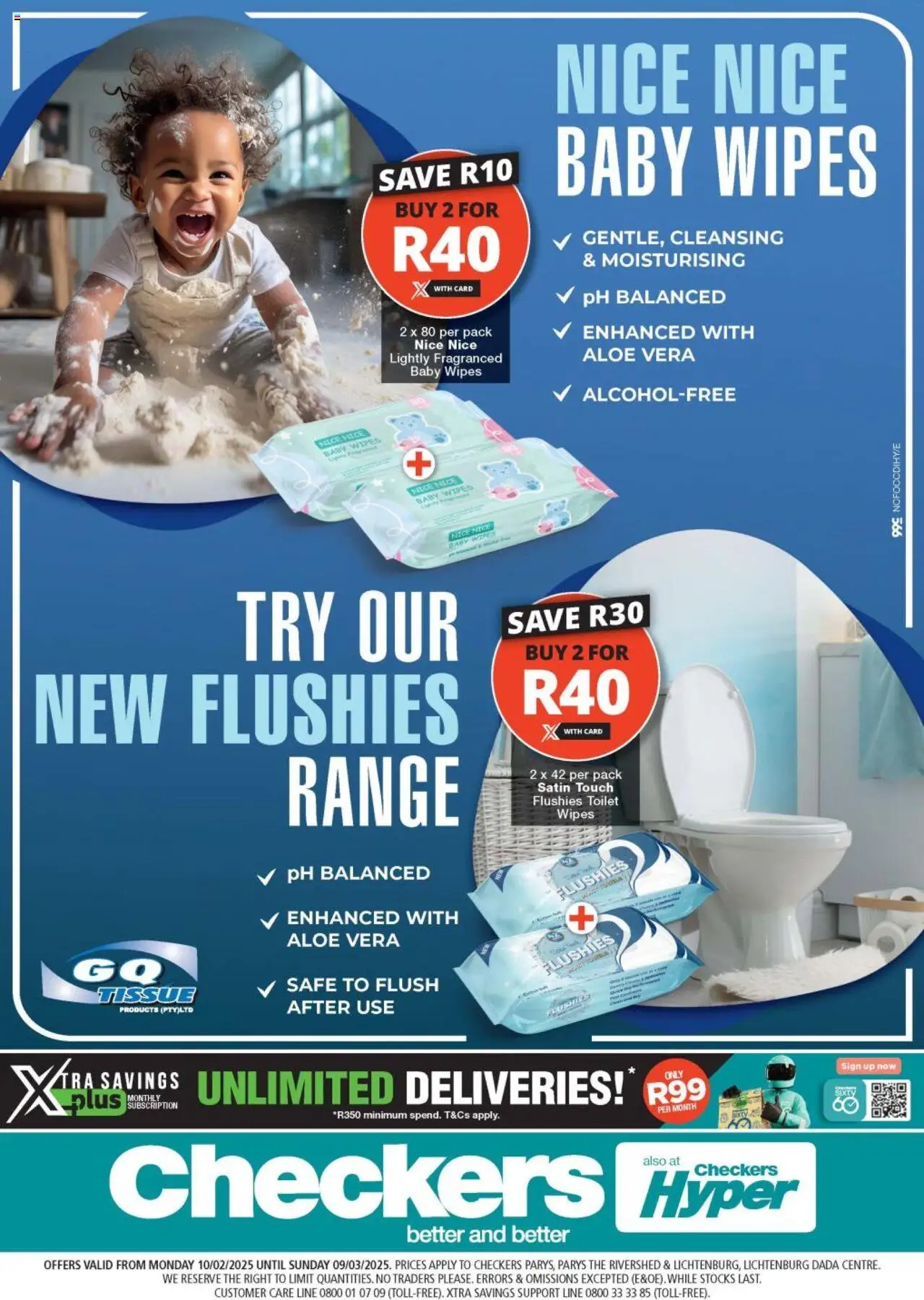 Checkers Northern Cape - Nice Baby Wipes Promotion 10/02 - 09/03/2025