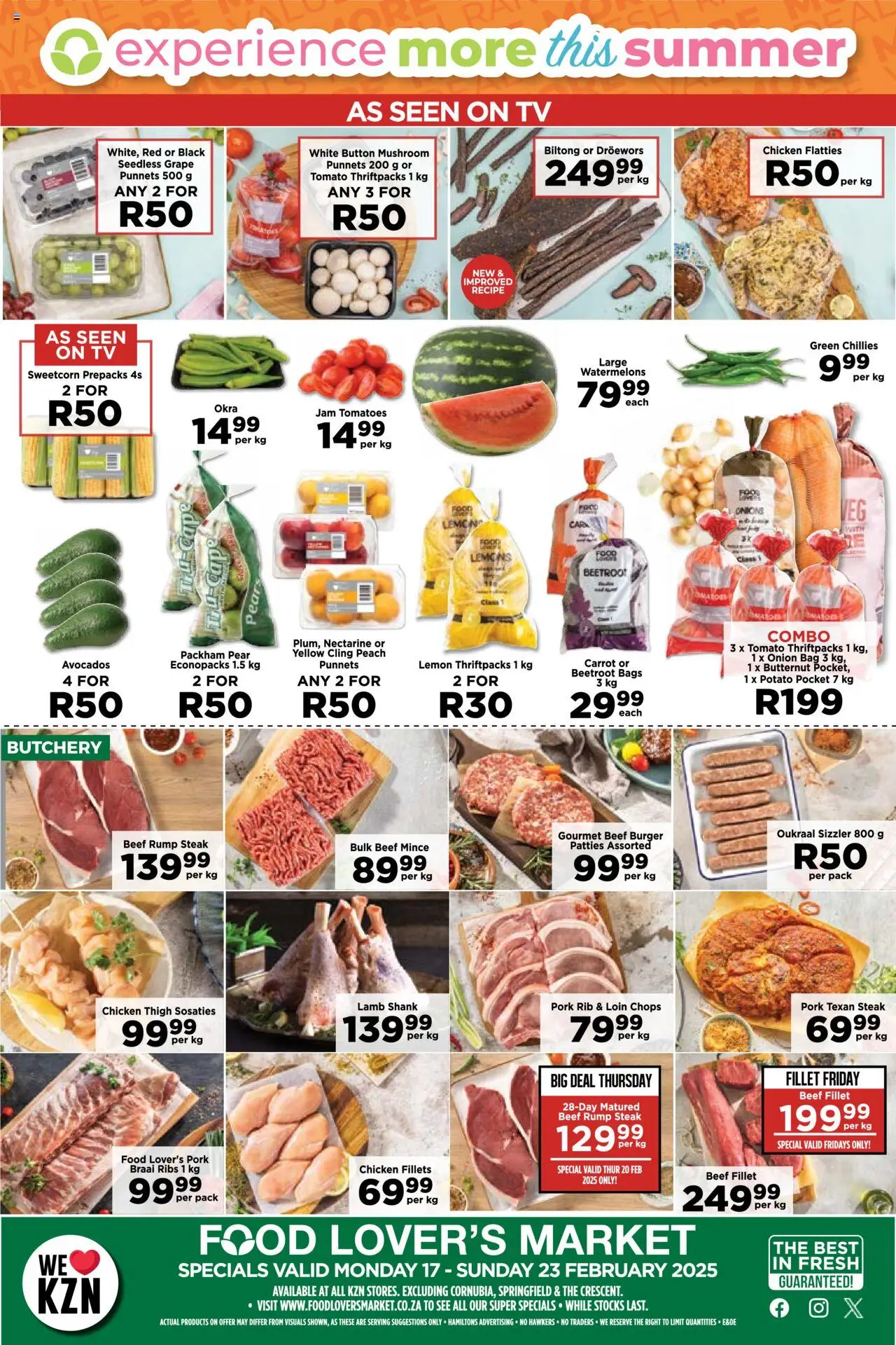 Food Lover's Market Kwa-Zulu Natal - Experience More This Summer from 17/02 - 23/02/2025