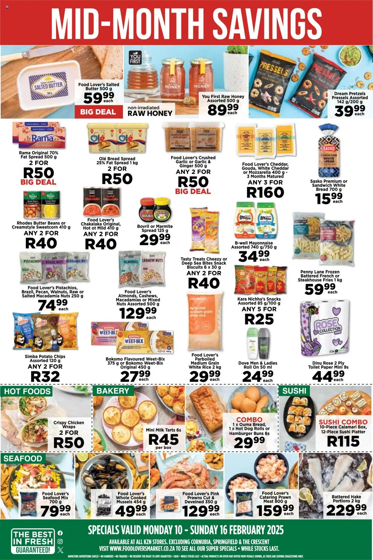 Food Lover's Market KwaZulu-Natal - Weekly Specials from 10/02 - 16/02/2025