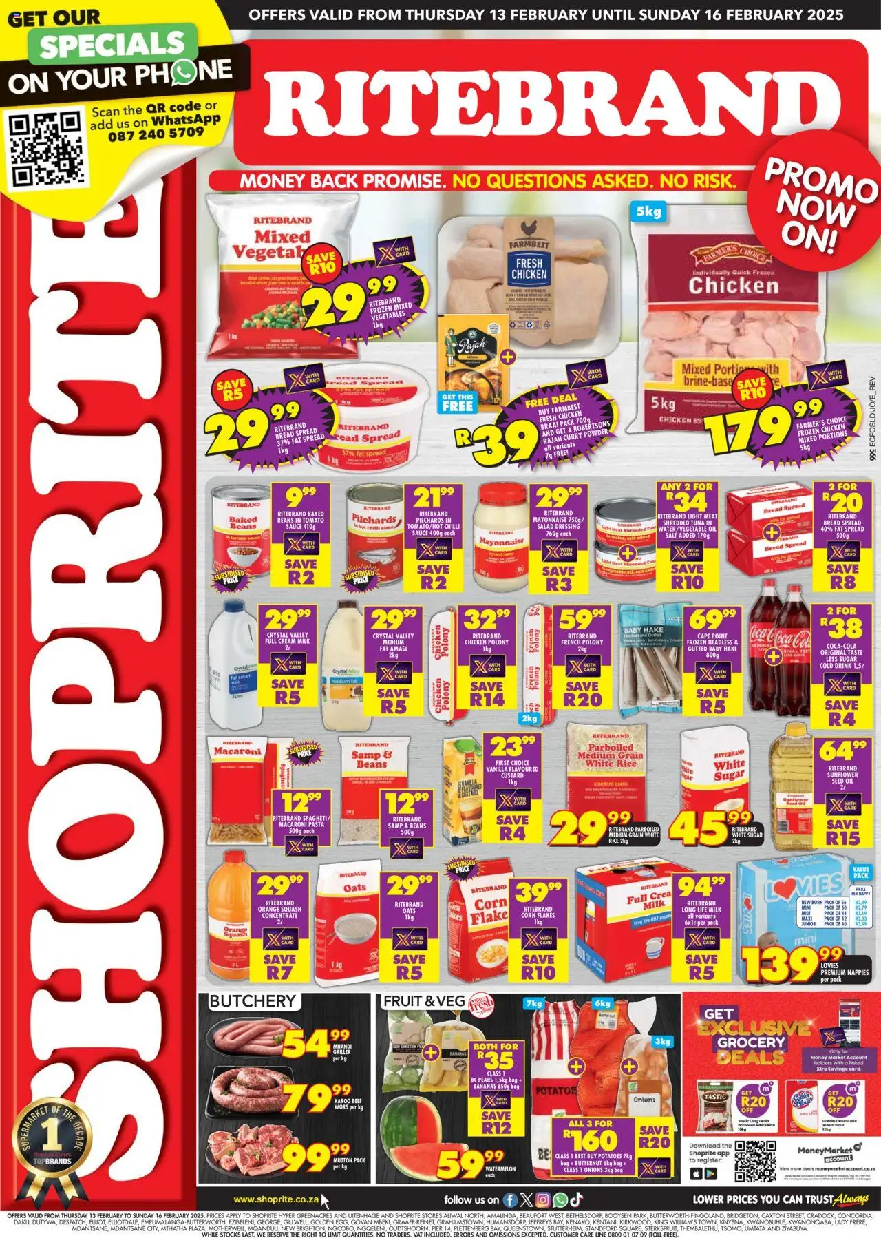 Shoprite Eastern Cape - Ritebrand Savings 13/02 - 16/02/2025