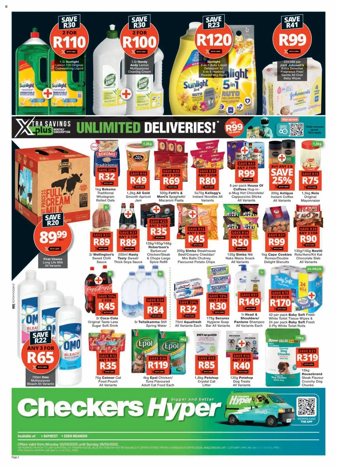 Checkers Eastern Cape - Hyper Xtra Savings Xtravaganza Promotion 03/03 - 09/03/2025 >> Catalogue - page 2