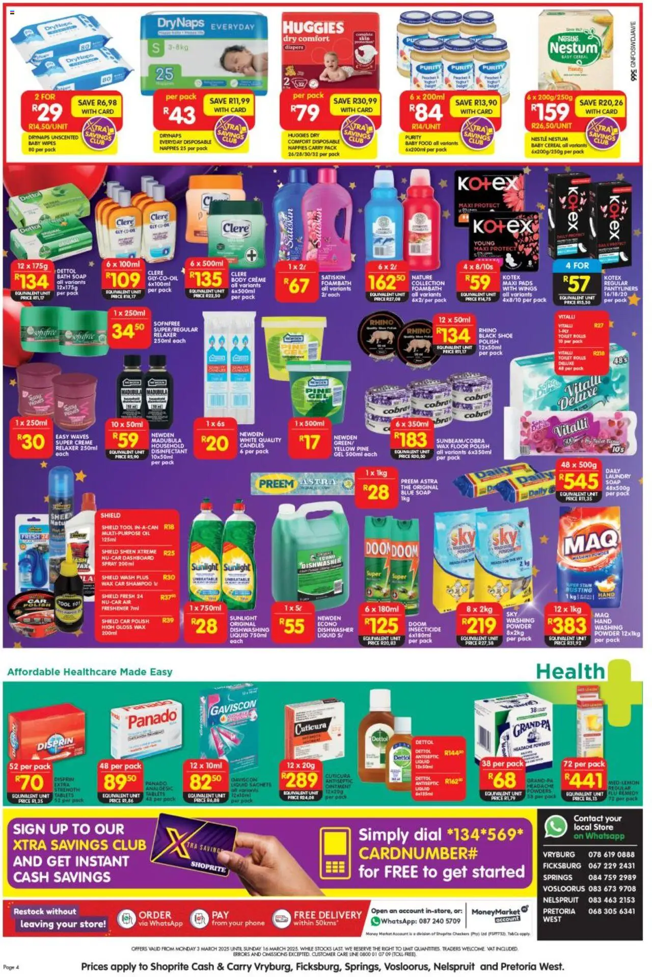 Shoprite Gauteng - Cash & Carry Birthday Savings Selected Stores 03/03 - 16/03/2025 >> Catalogue - page 4