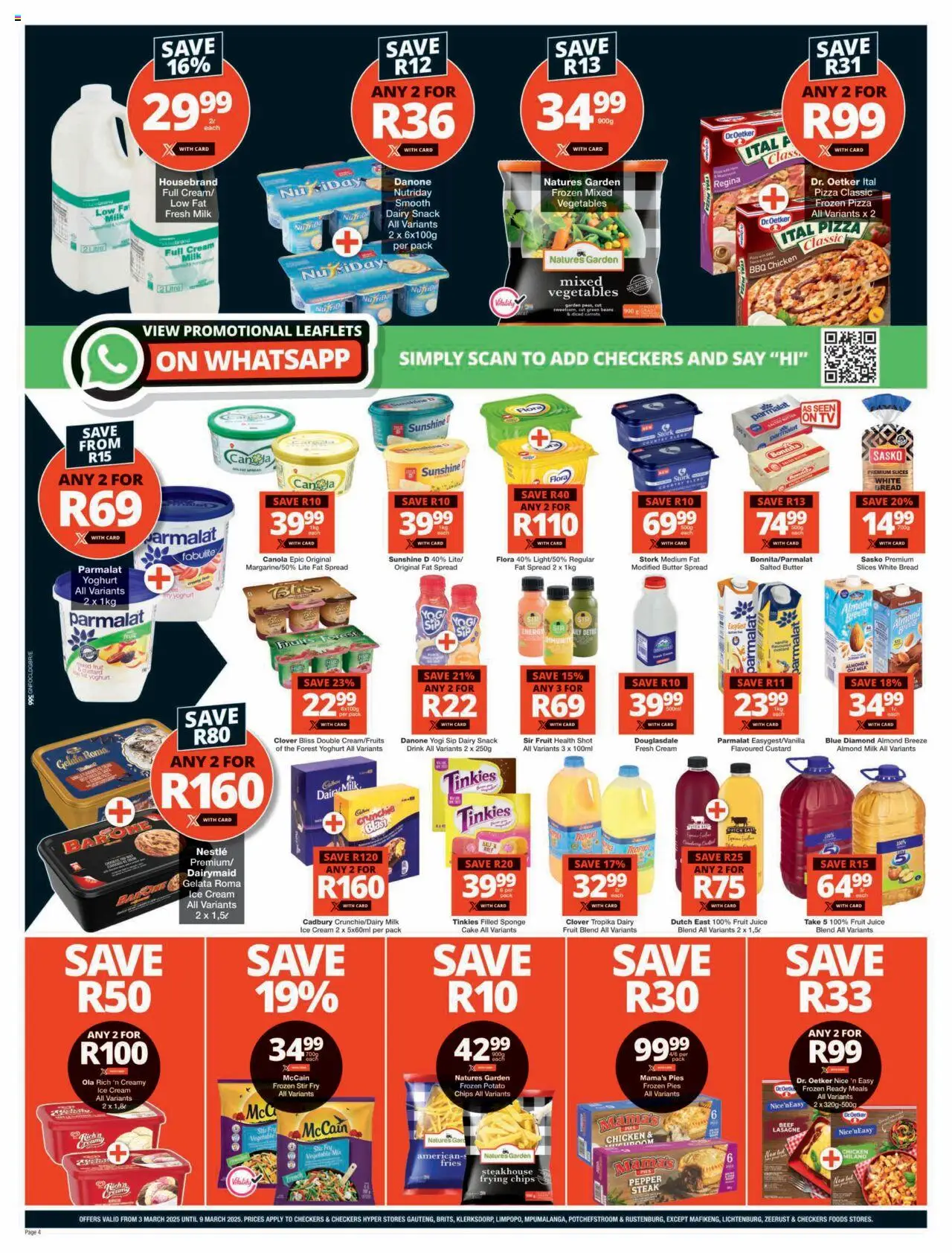 Checkers Gauteng - Xtra Savings Xtravaganza Promotion 03/03 - 09/03/2025 >> Catalogue - page 4