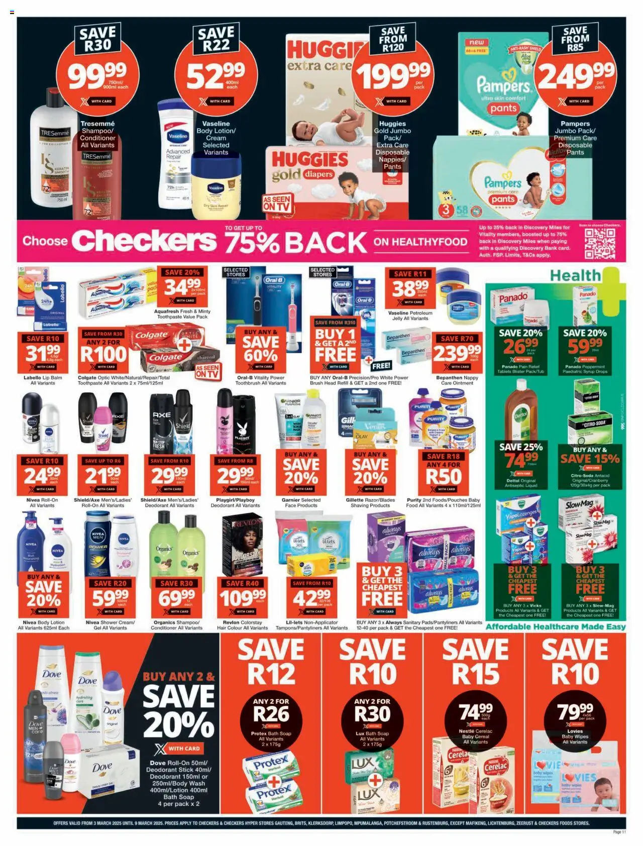 Checkers Gauteng - Xtra Savings Xtravaganza Promotion 03/03 - 09/03/2025 >> Catalogue - page 11