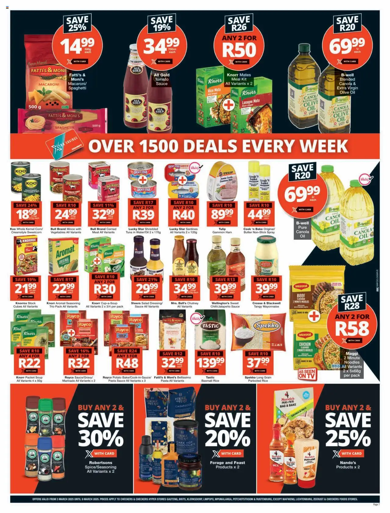 Checkers Gauteng - Xtra Savings Xtravaganza Promotion 03/03 - 09/03/2025 >> Catalogue - page 7