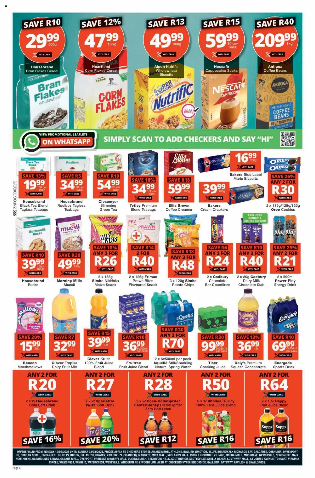 Checkers Specials 10/03 - 23/03/2025 >> Catalogue - page 6