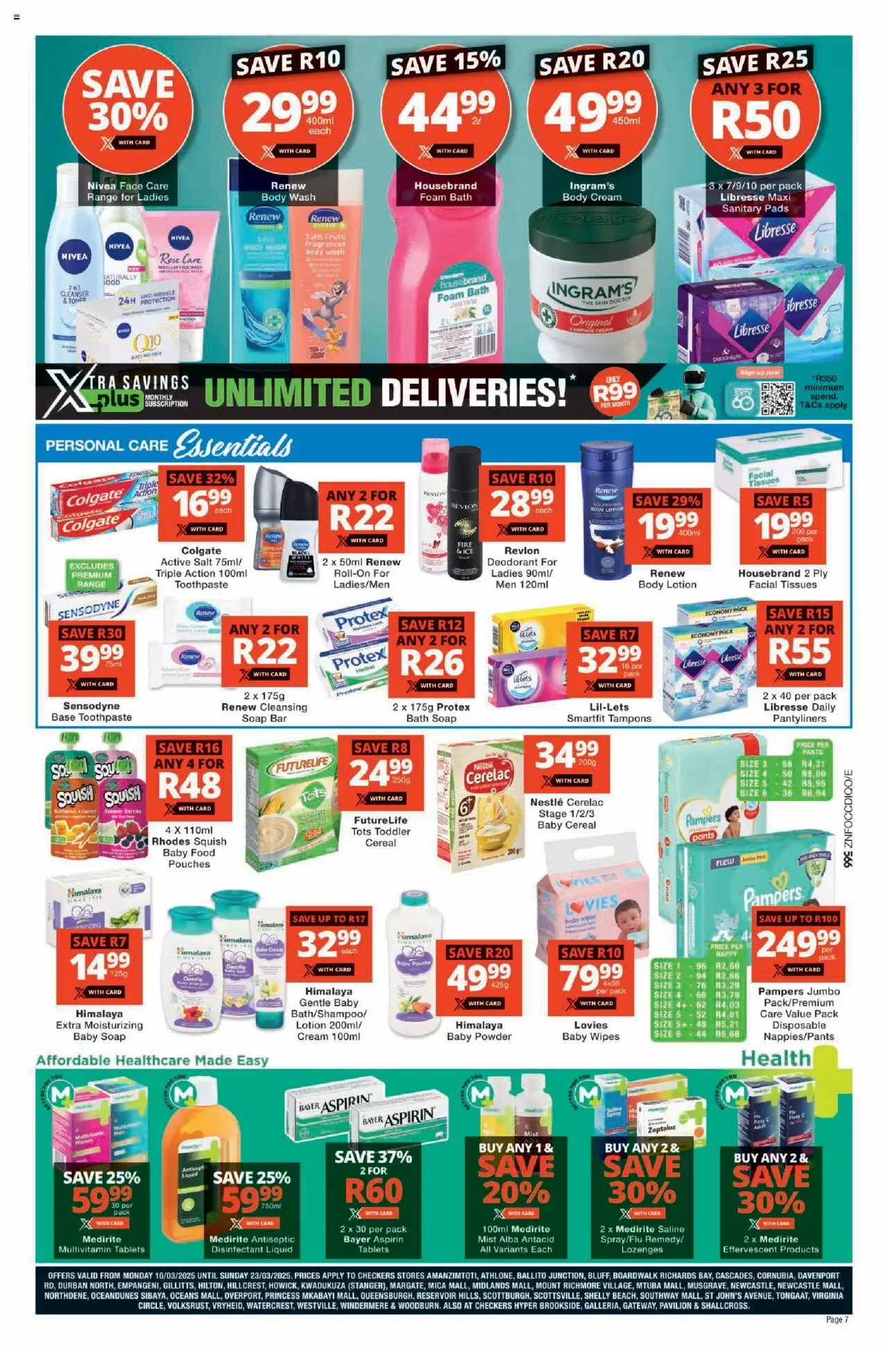 Checkers Specials 10/03 - 23/03/2025 >> Catalogue - page 7
