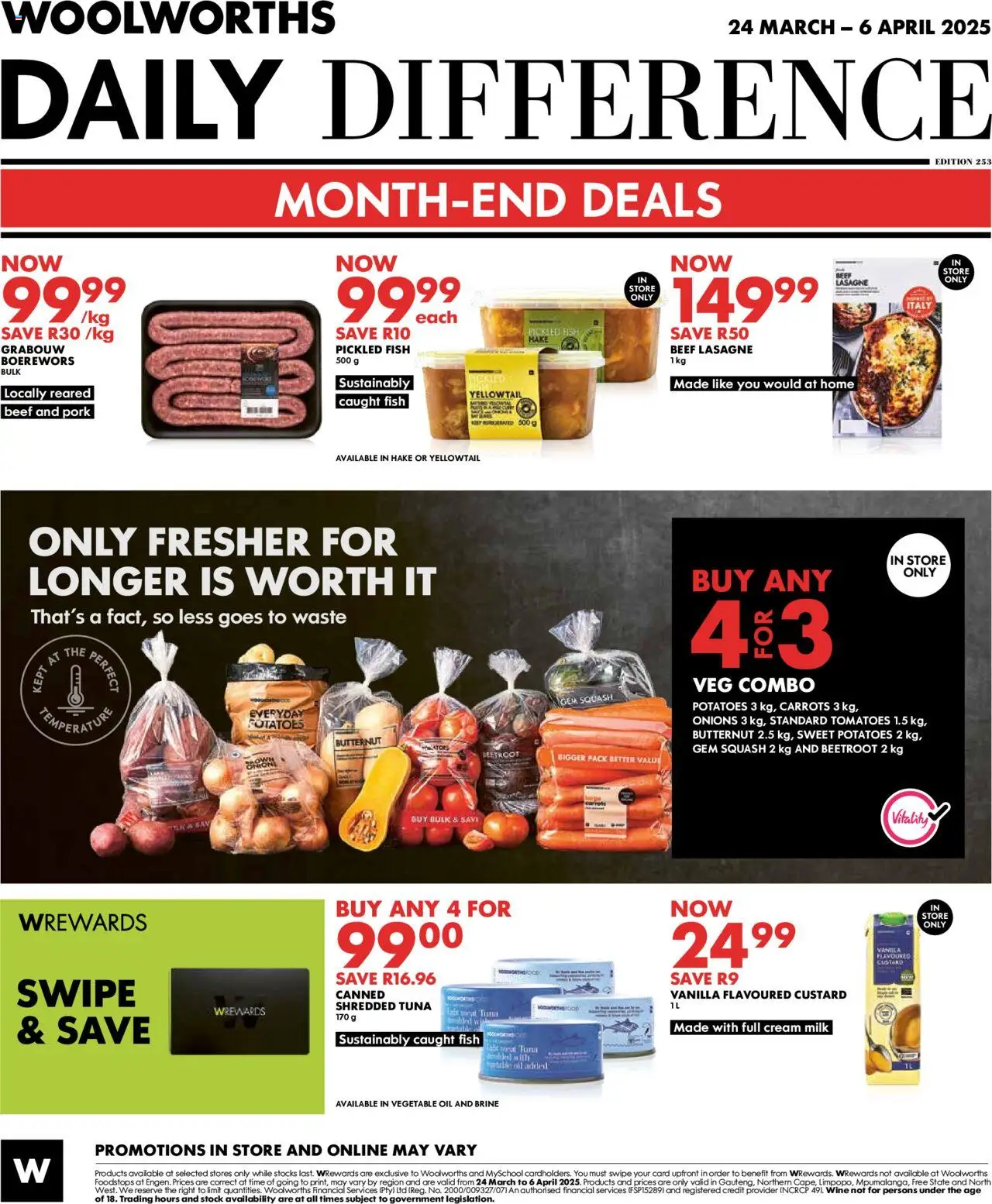 Woolworths Daily Difference - Gauteng from 24/03 - 06/04/2025 > Promotions - page 12